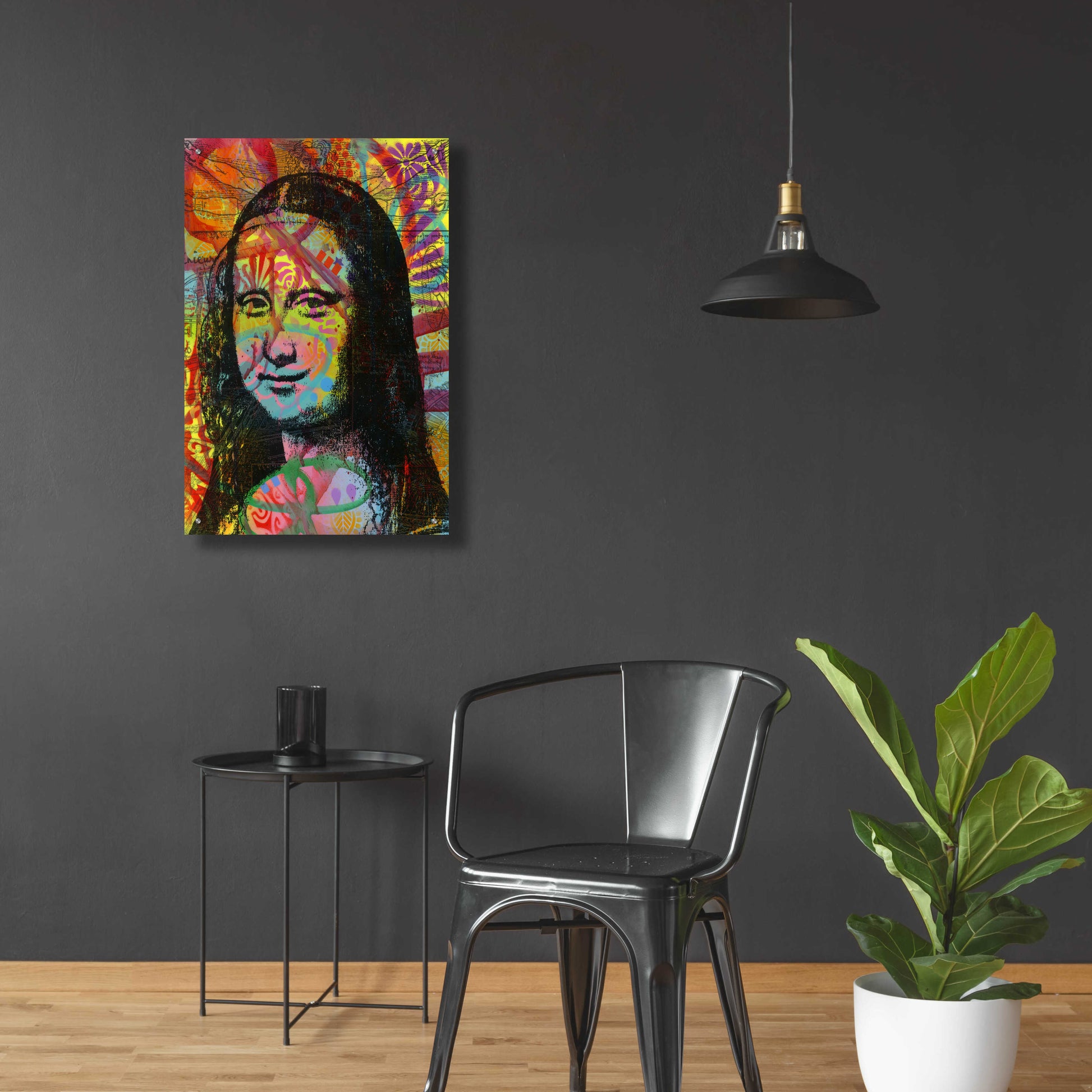 Epic Art 'Mona's Portrait' by Dean Russo, Acrylic Glass Wall Art,24x36