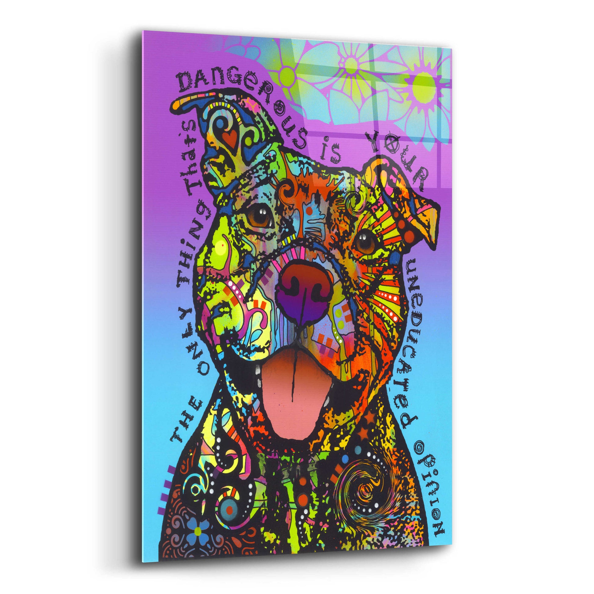 Epic Art 'Dangerous' by Dean Russo, Acrylic Glass Wall Art,12x16