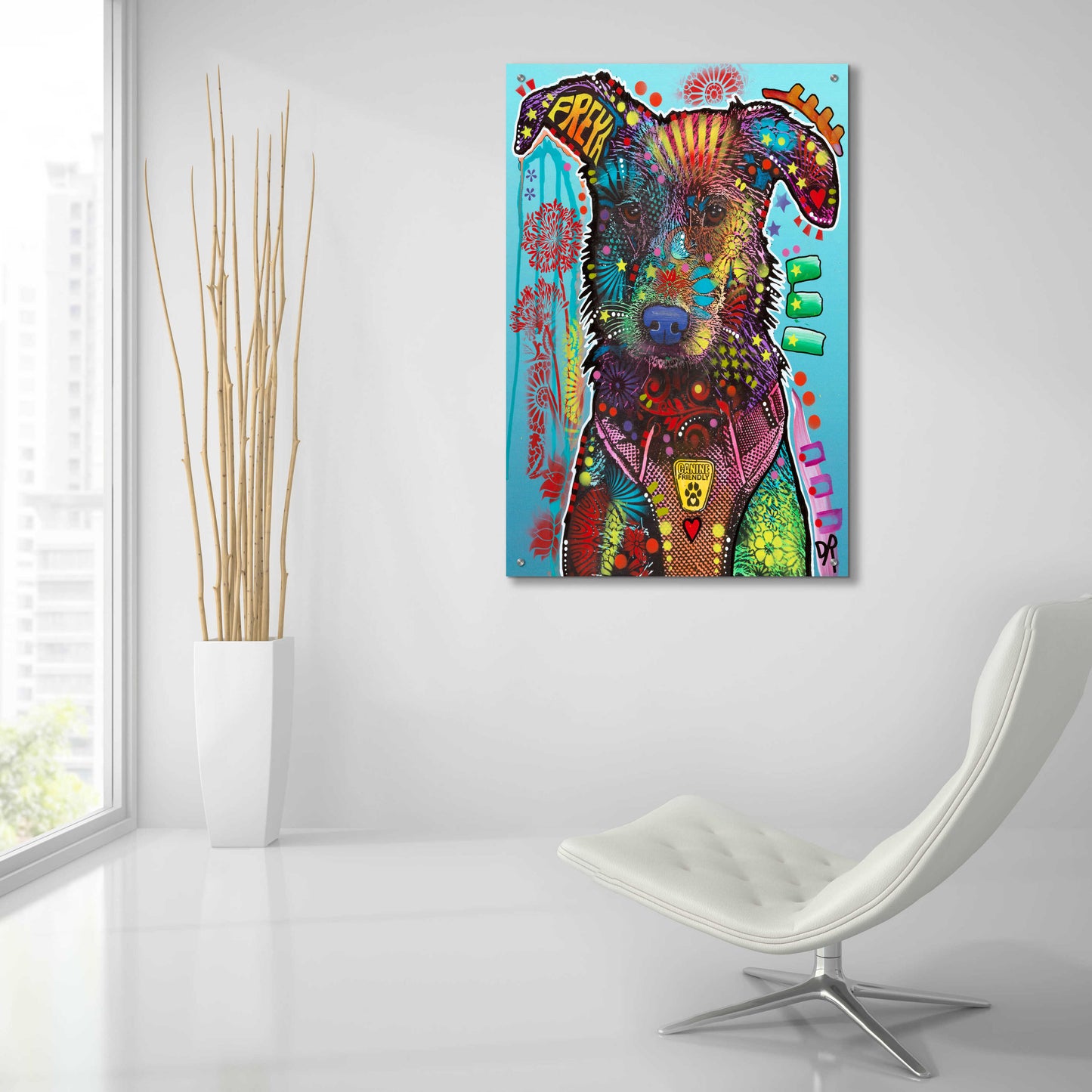 Epic Art 'Freya' by Dean Russo, Acrylic Glass Wall Art,24x36