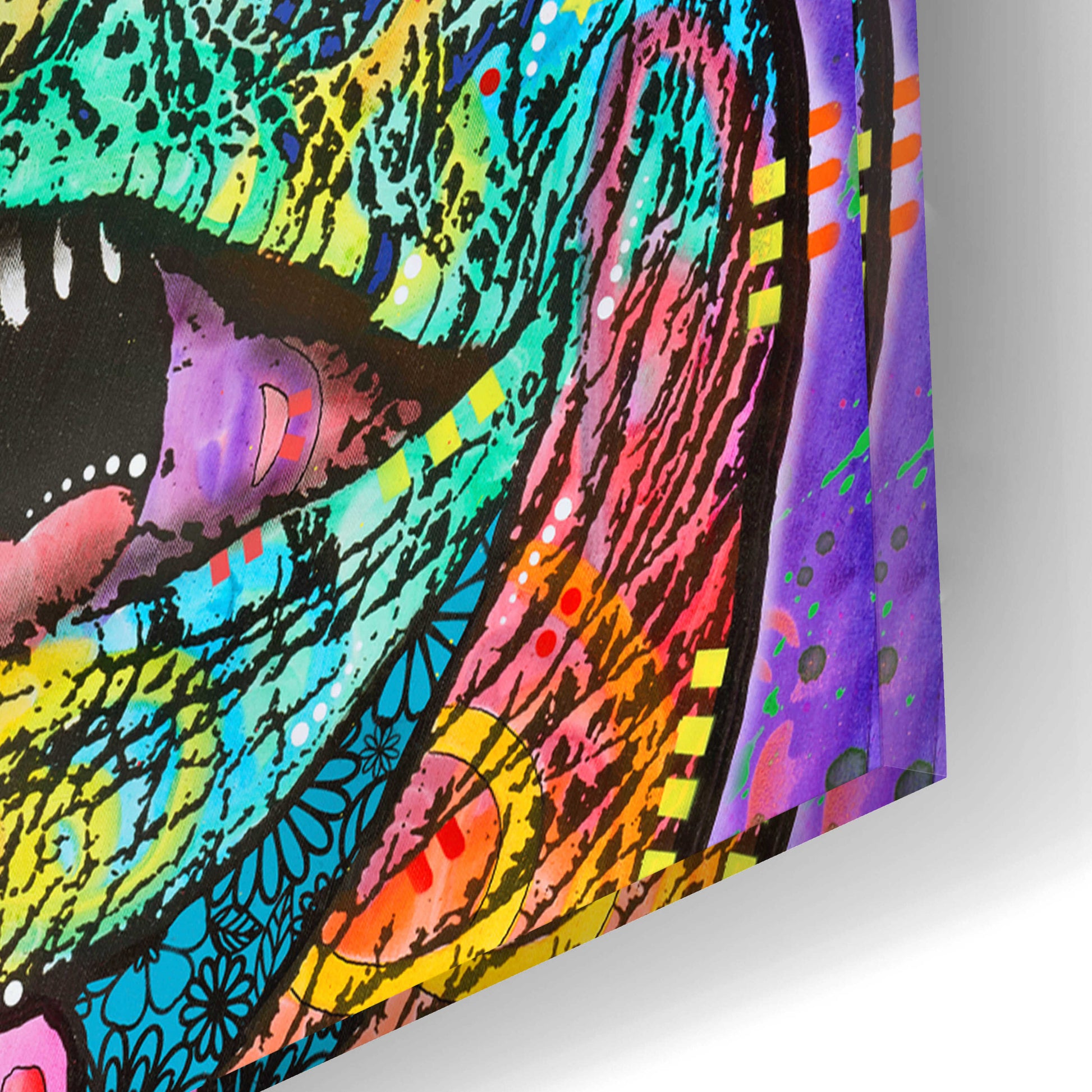 Epic Art 'Dino - Might' by Dean Russo, Acrylic Glass Wall Art,12x16