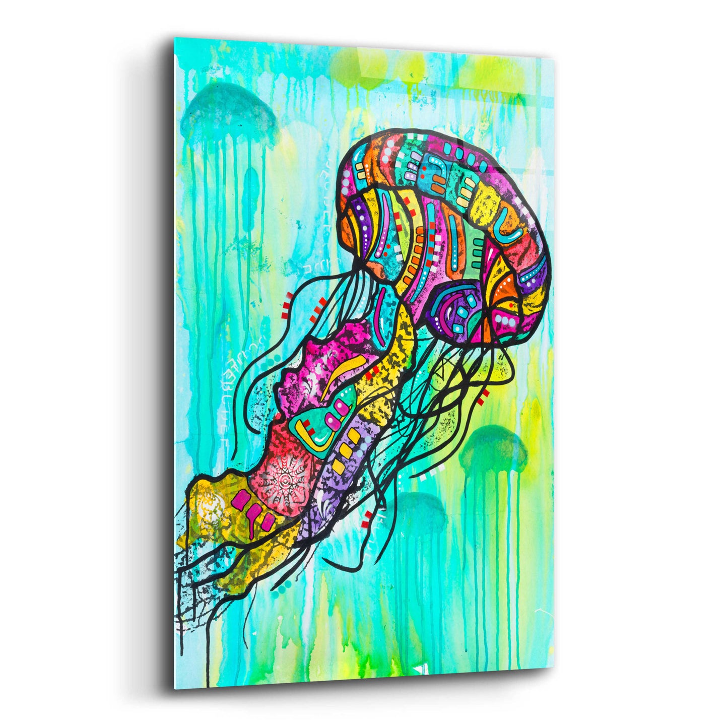 Epic Art 'Jellyfish' by Dean Russo, Acrylic Glass Wall Art,12x16