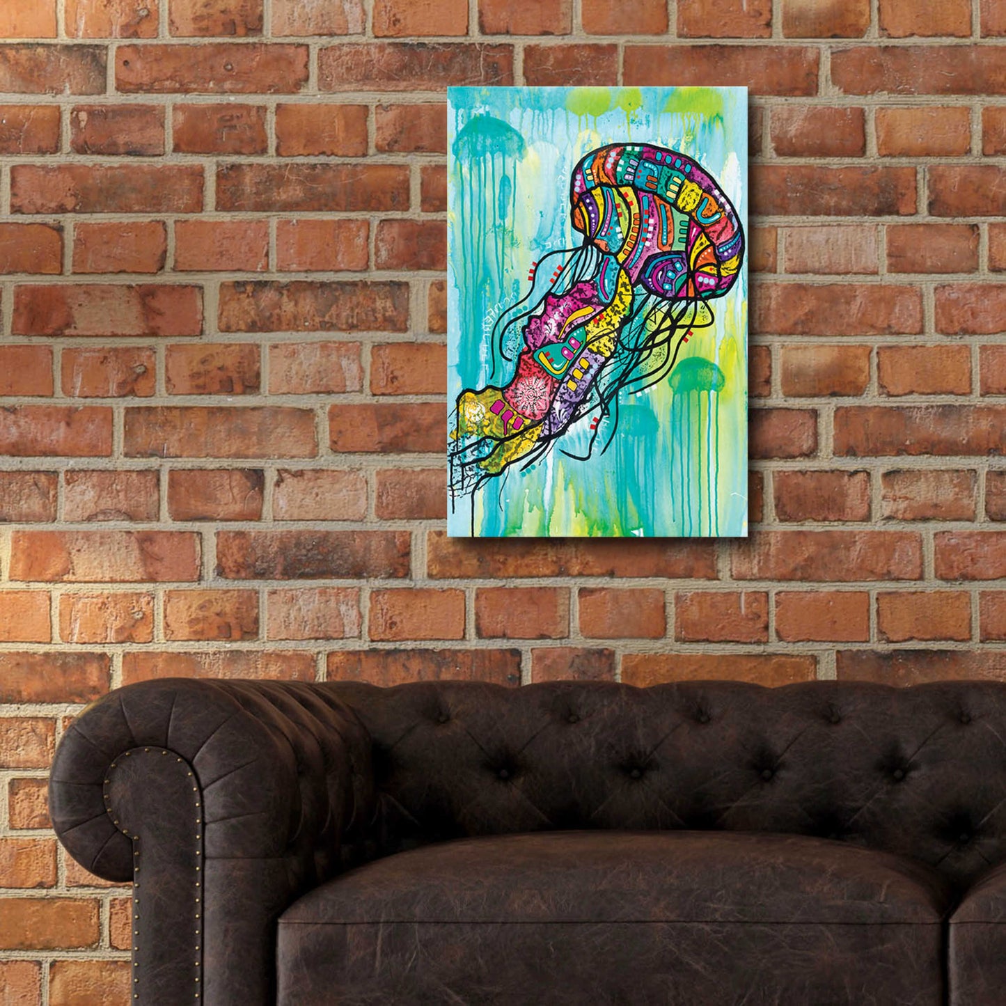 Epic Art 'Jellyfish' by Dean Russo, Acrylic Glass Wall Art,16x24