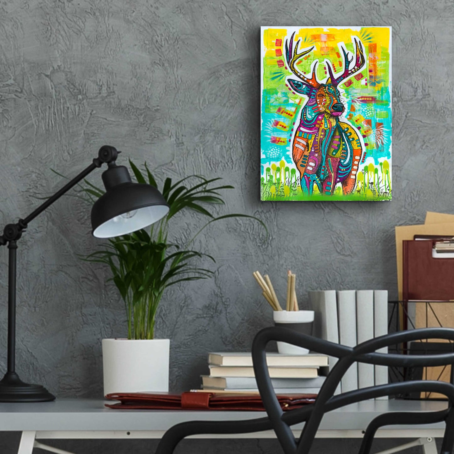 Epic Art 'Buck Mondays' by Dean Russo, Acrylic Glass Wall Art,12x16