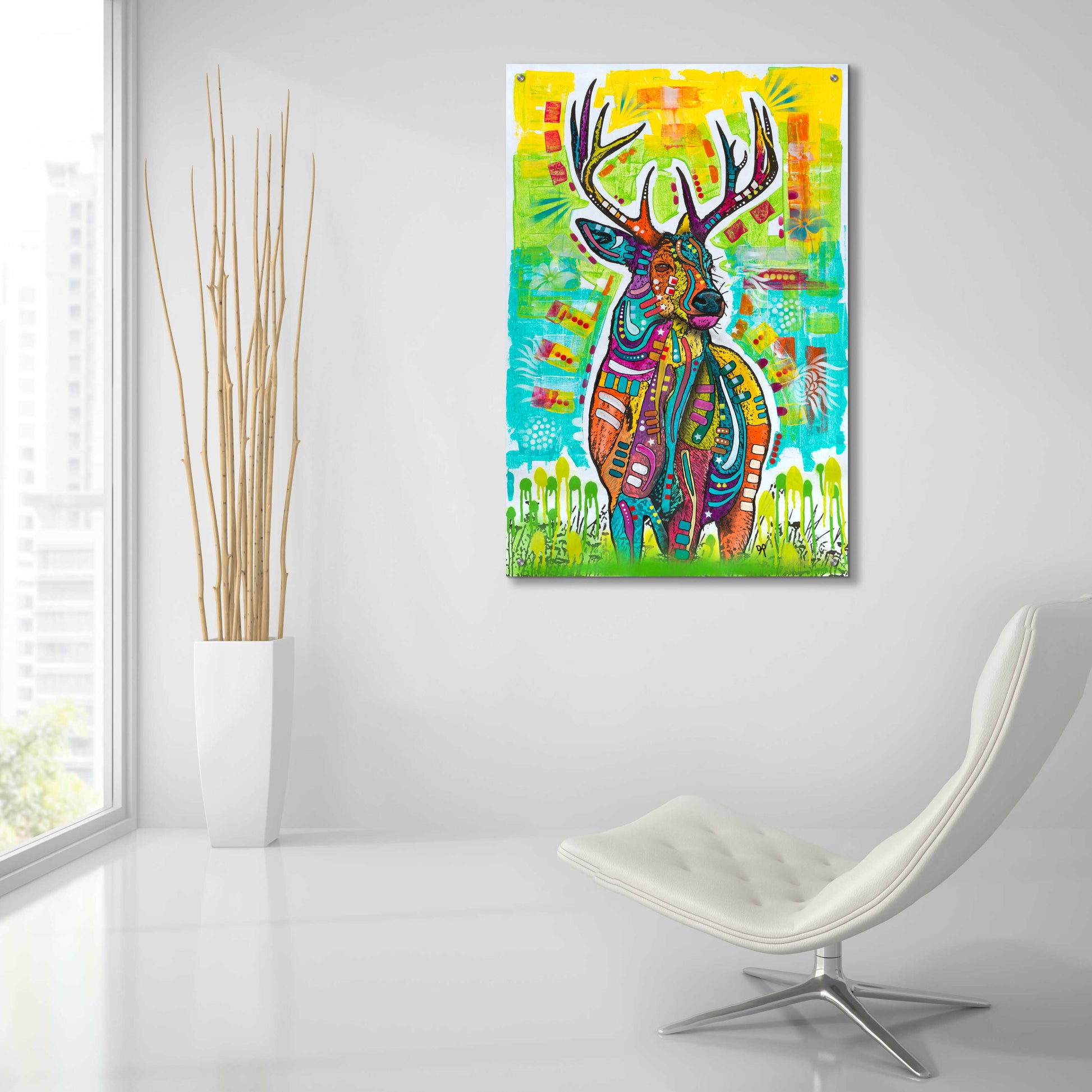 Epic Art 'Buck Mondays' by Dean Russo, Acrylic Glass Wall Art,24x36