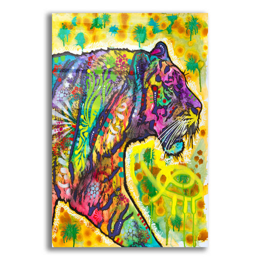 Epic Art 'Psychedelic Tiger' by Dean Russo, Acrylic Glass Wall Art