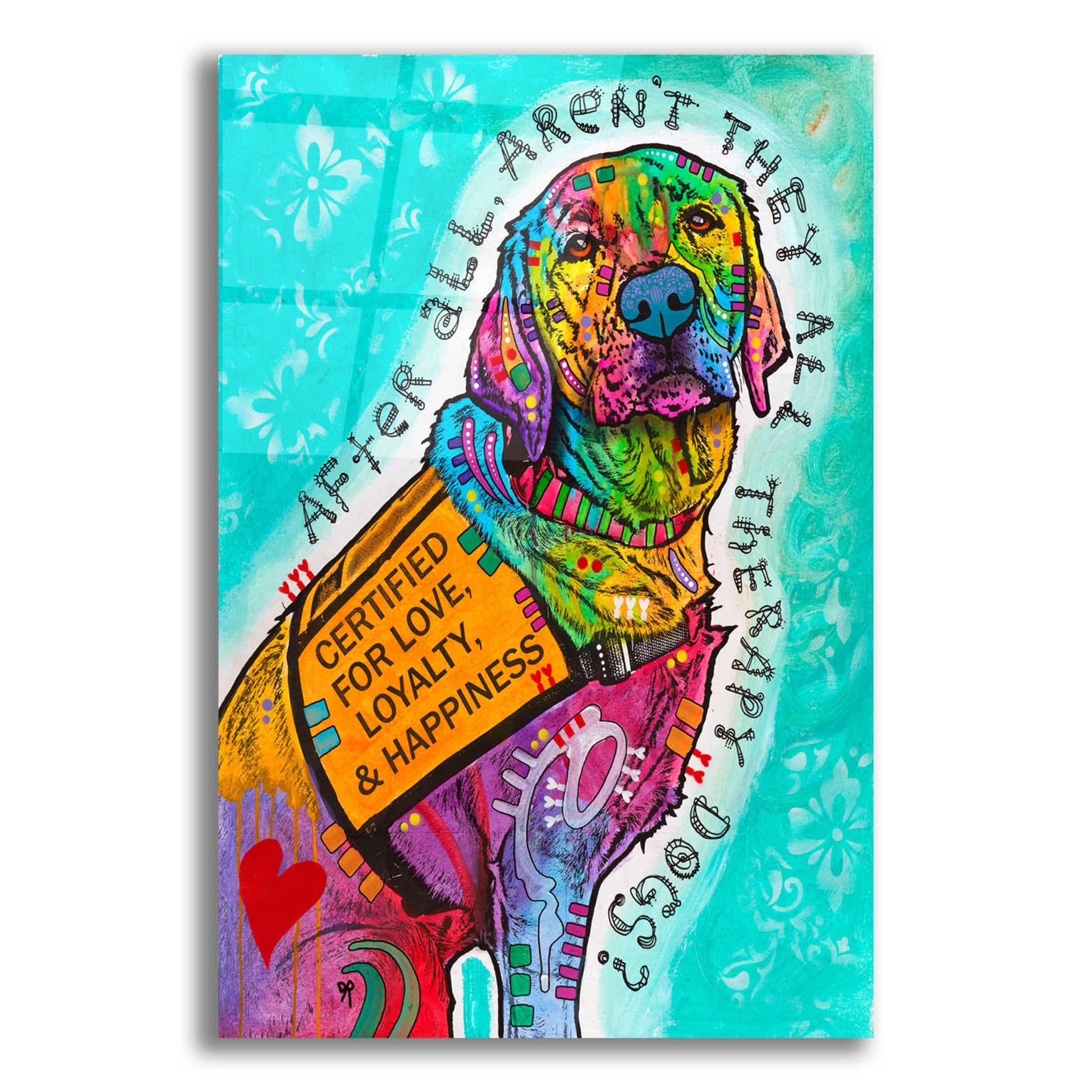 Epic Art 'Certified For Love' by Dean Russo, Acrylic Glass Wall Art,12x16