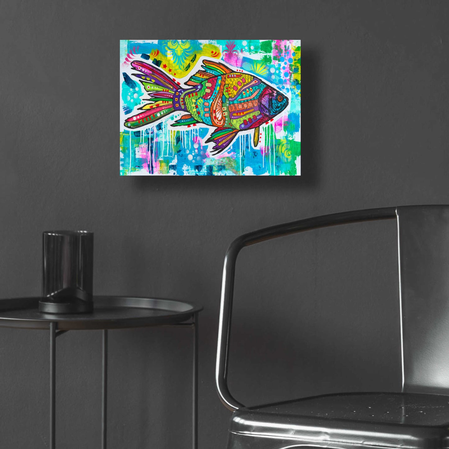 Epic Art 'Electric Goldfish' by Dean Russo, Acrylic Glass Wall Art,16x12