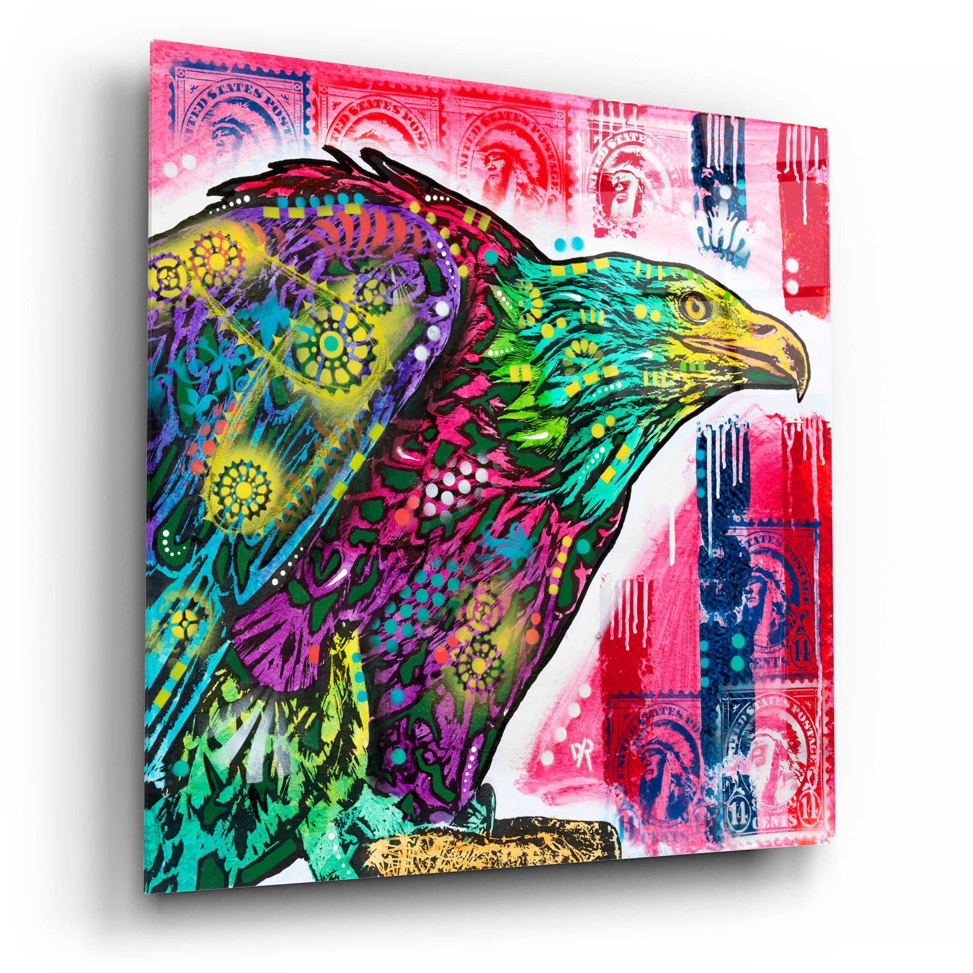 Epic Art 'Eagle' by Dean Russo, Acrylic Glass Wall Art,12x12