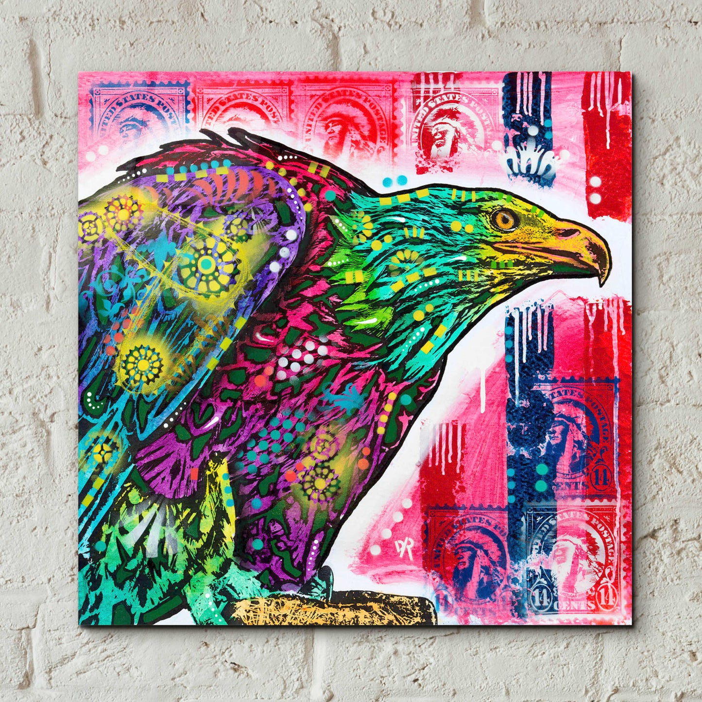 Epic Art 'Eagle' by Dean Russo, Acrylic Glass Wall Art,12x12