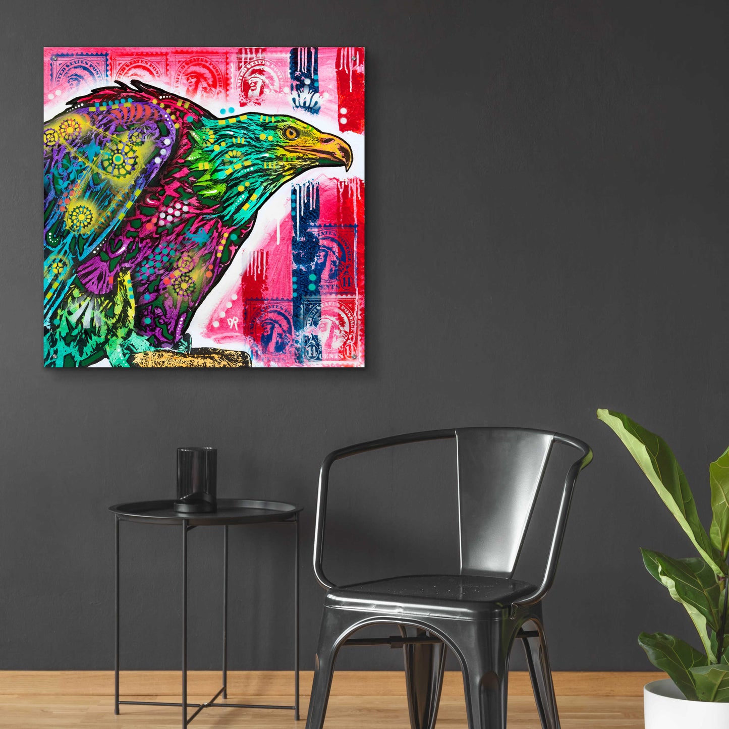 Epic Art 'Eagle' by Dean Russo, Acrylic Glass Wall Art,36x36