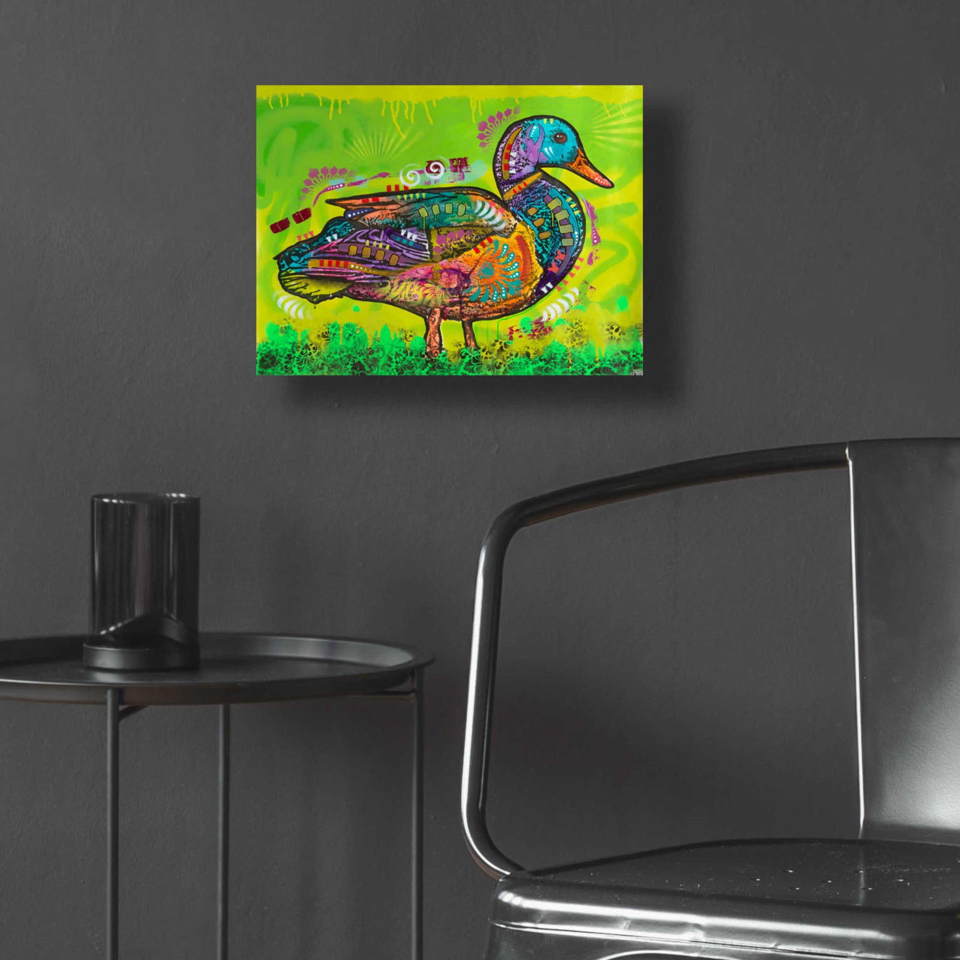 Epic Art 'Electric Duck' by Dean Russo, Acrylic Glass Wall Art,16x12