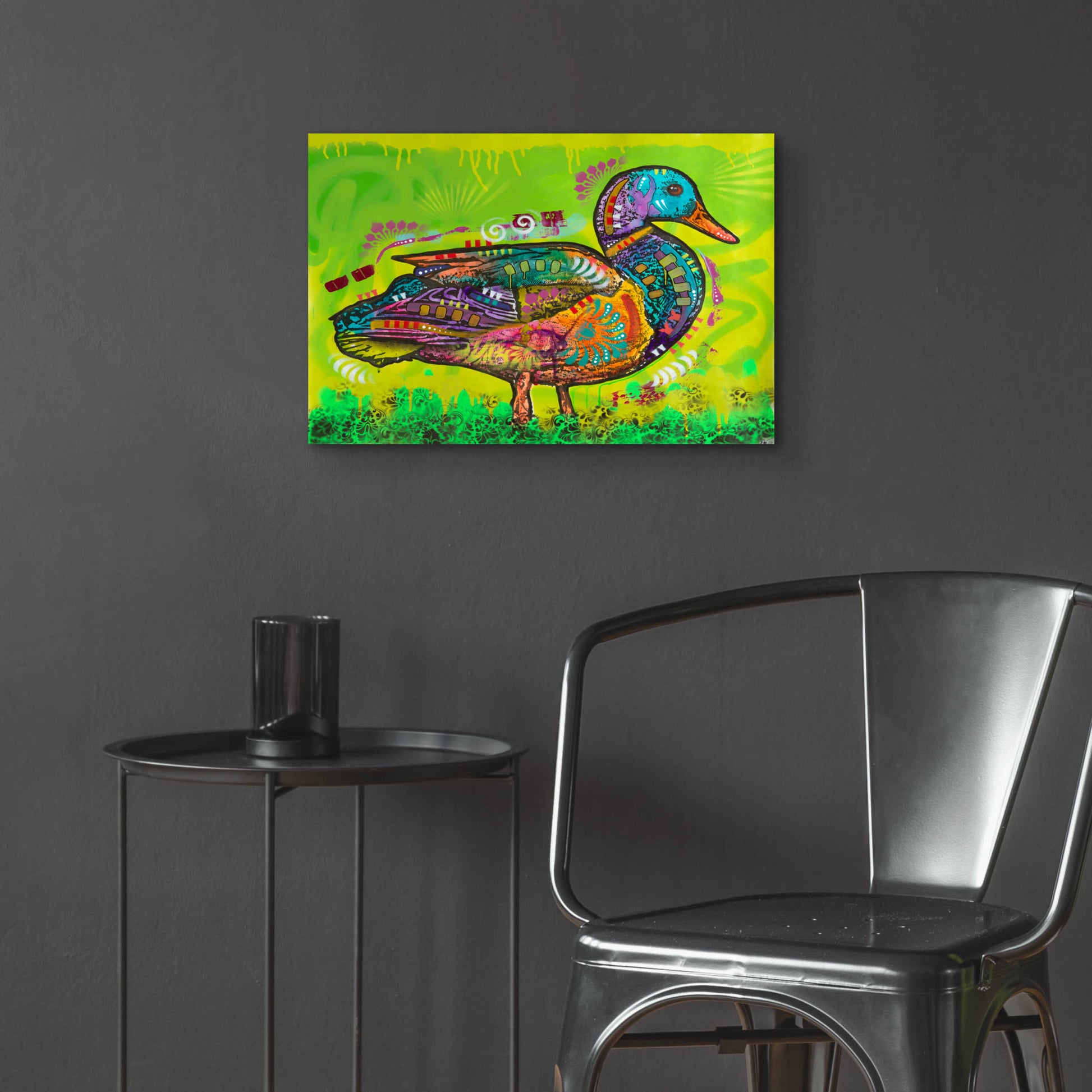 Epic Art 'Electric Duck' by Dean Russo, Acrylic Glass Wall Art,24x16