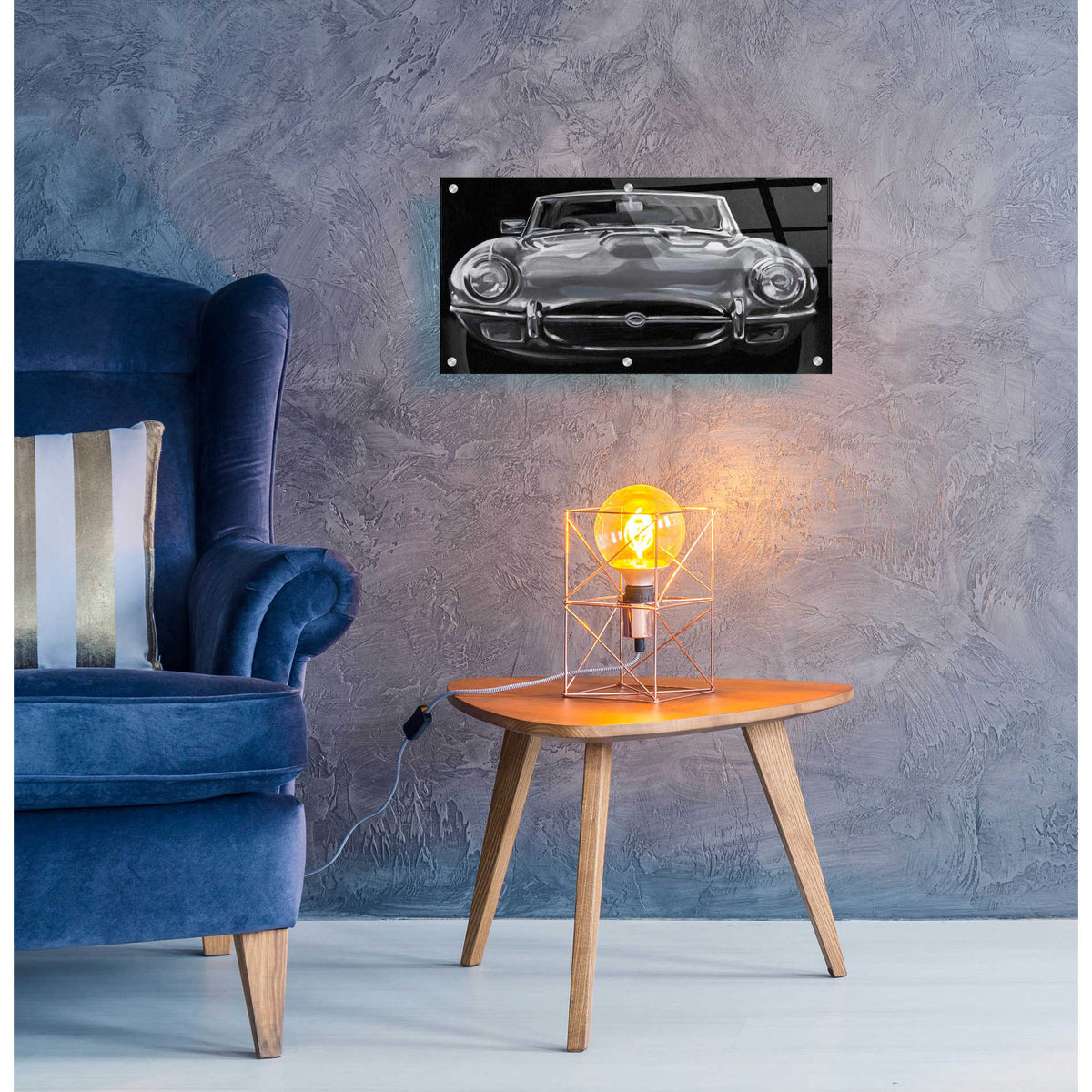 Epic Art 'European Sports Car I' by Ethan Harper, Acrylic Glass Wall Art,24x12
