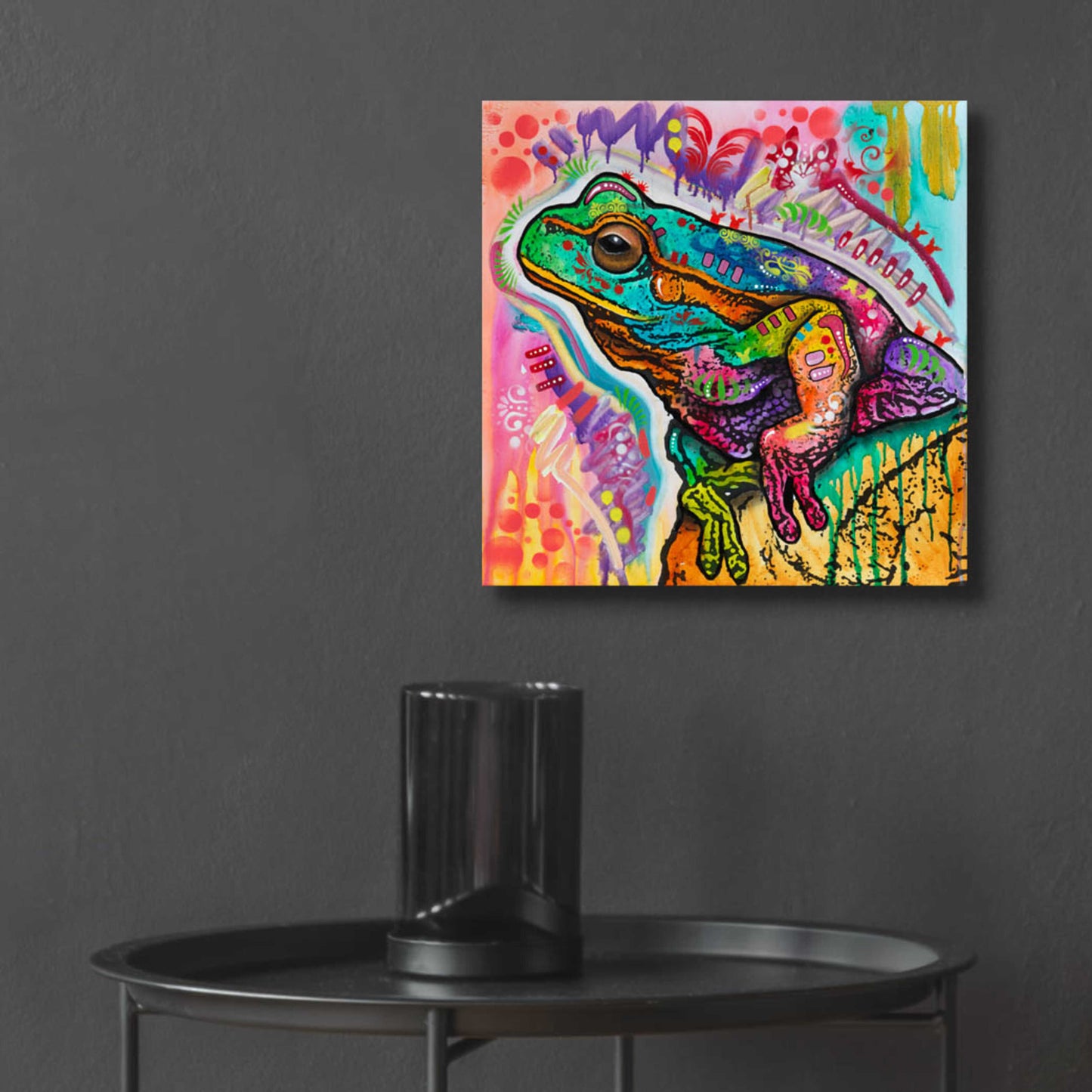 Epic Art 'Psychedelic Frog' by Dean Russo, Acrylic Glass Wall Art,12x12