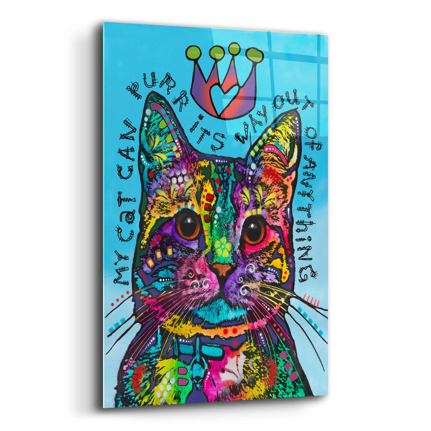 Epic Art 'My Cat' by Dean Russo, Acrylic Glass Wall Art,12x16