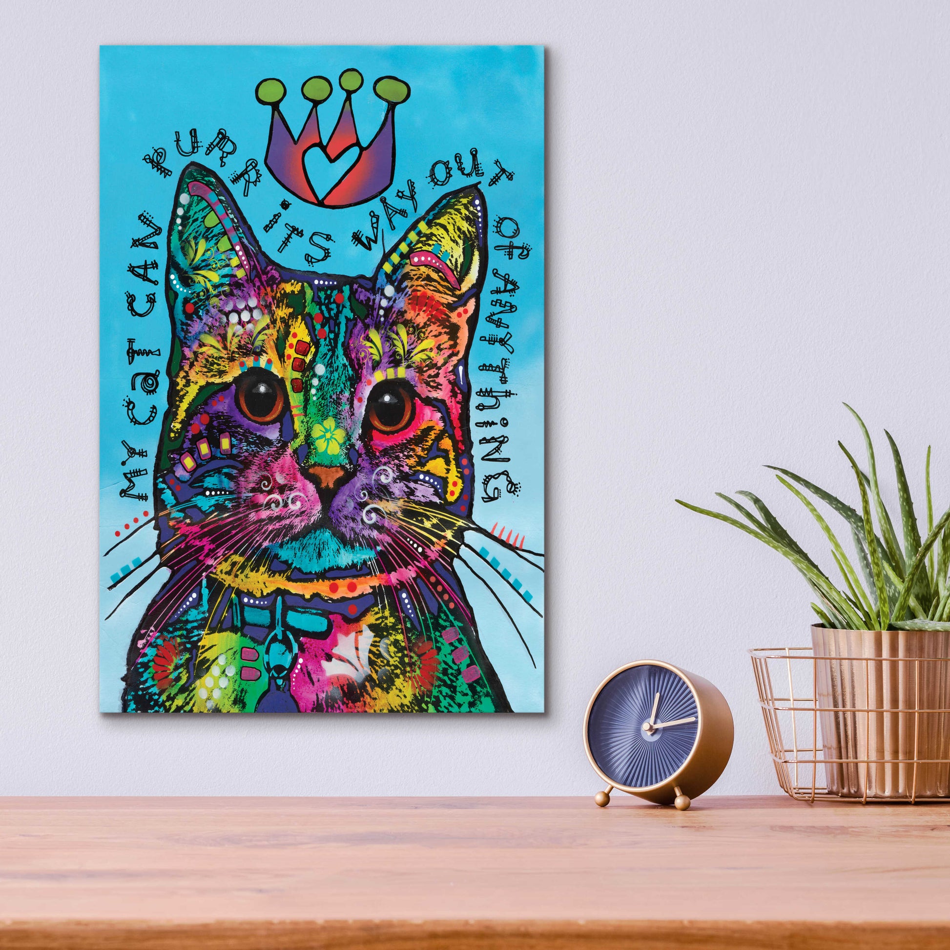 Epic Art 'My Cat' by Dean Russo, Acrylic Glass Wall Art,12x16