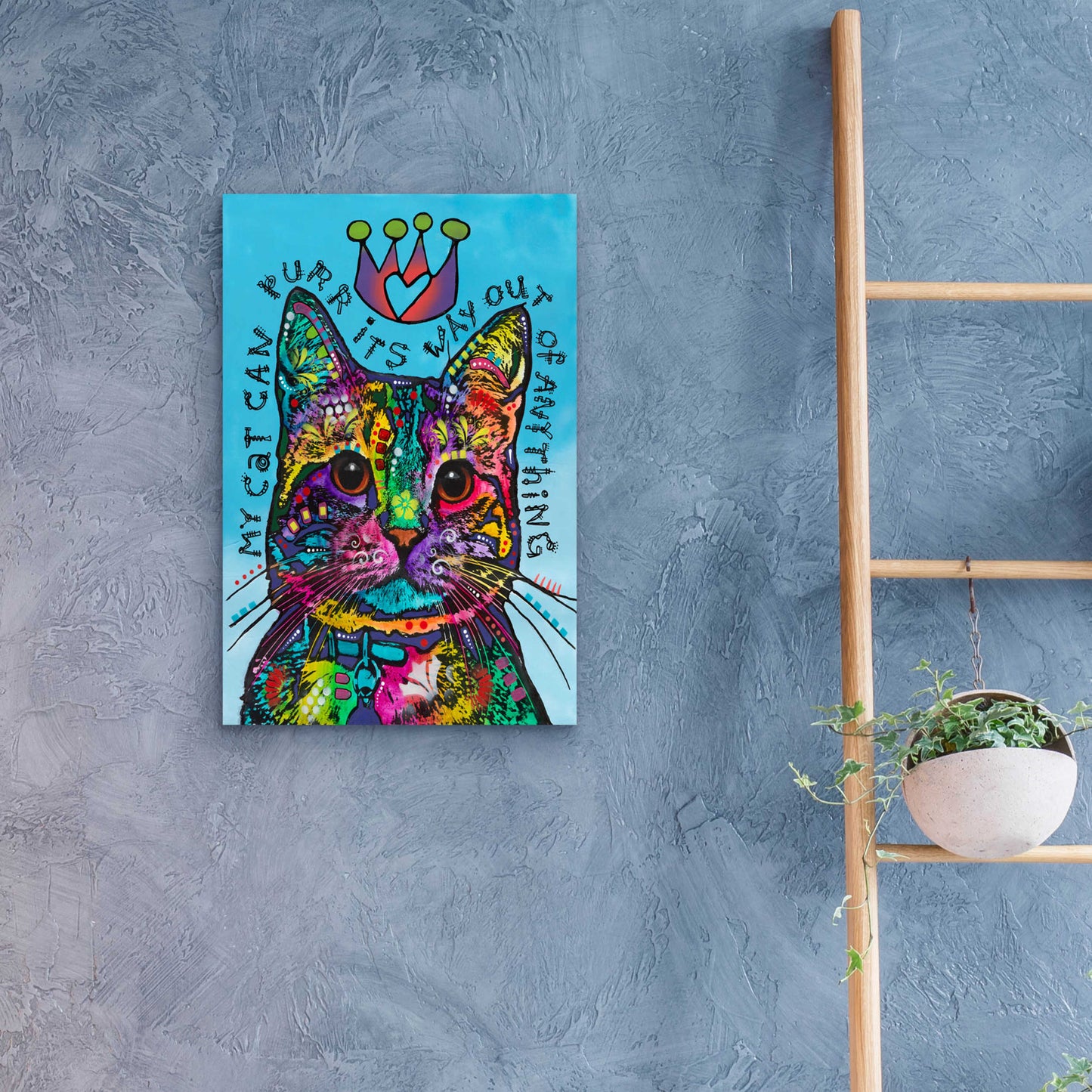 Epic Art 'My Cat' by Dean Russo, Acrylic Glass Wall Art,16x24