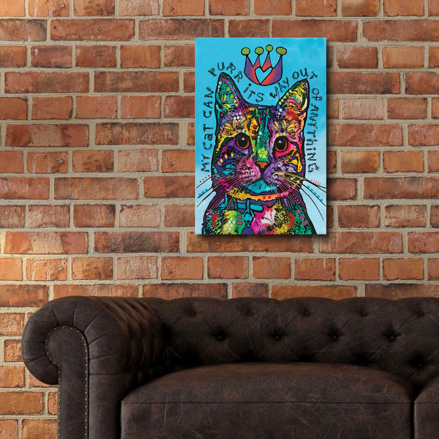 Epic Art 'My Cat' by Dean Russo, Acrylic Glass Wall Art,16x24