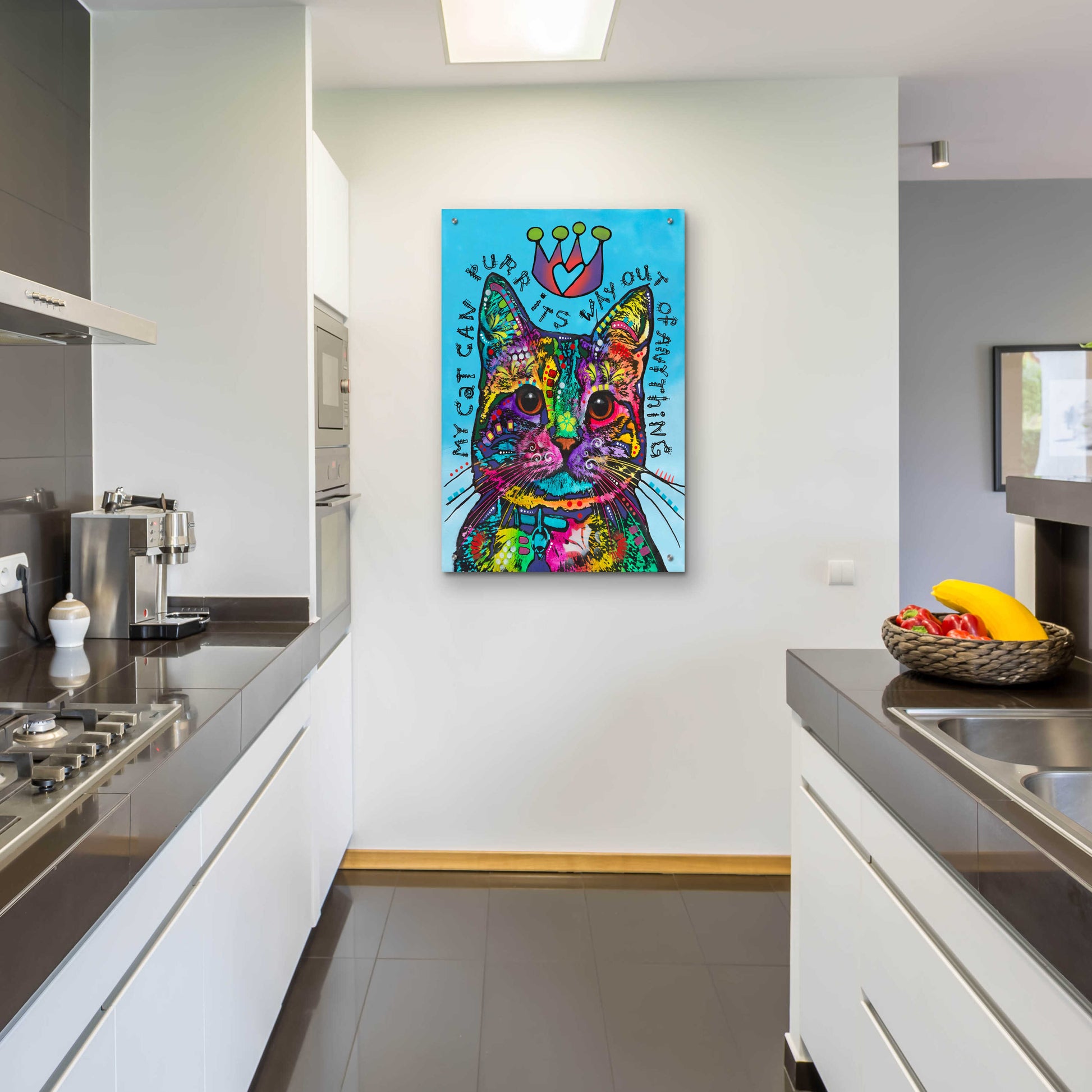 Epic Art 'My Cat' by Dean Russo, Acrylic Glass Wall Art,24x36