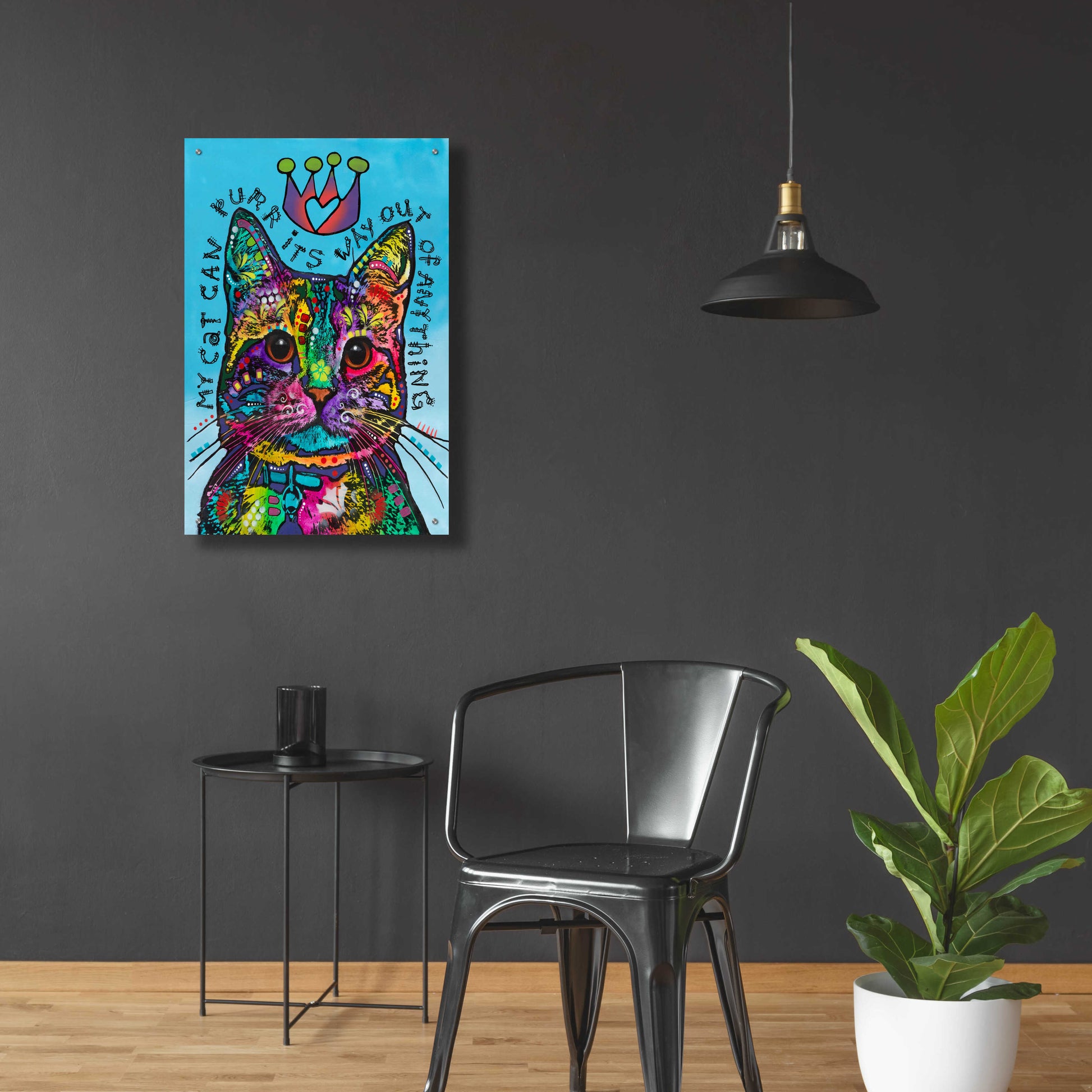 Epic Art 'My Cat' by Dean Russo, Acrylic Glass Wall Art,24x36