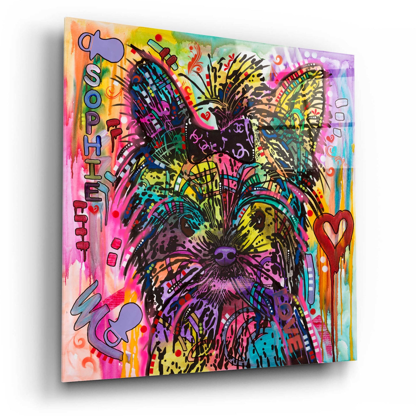 Epic Art 'Sophie' by Dean Russo, Acrylic Glass Wall Art,12x12