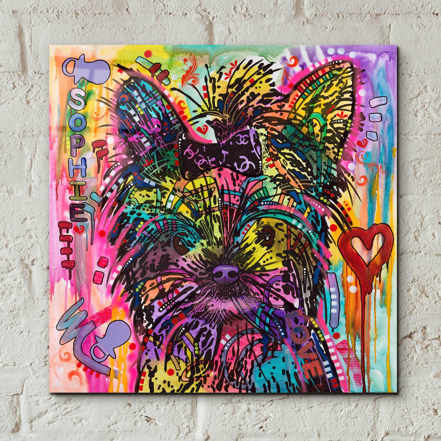 Epic Art 'Sophie' by Dean Russo, Acrylic Glass Wall Art,12x12