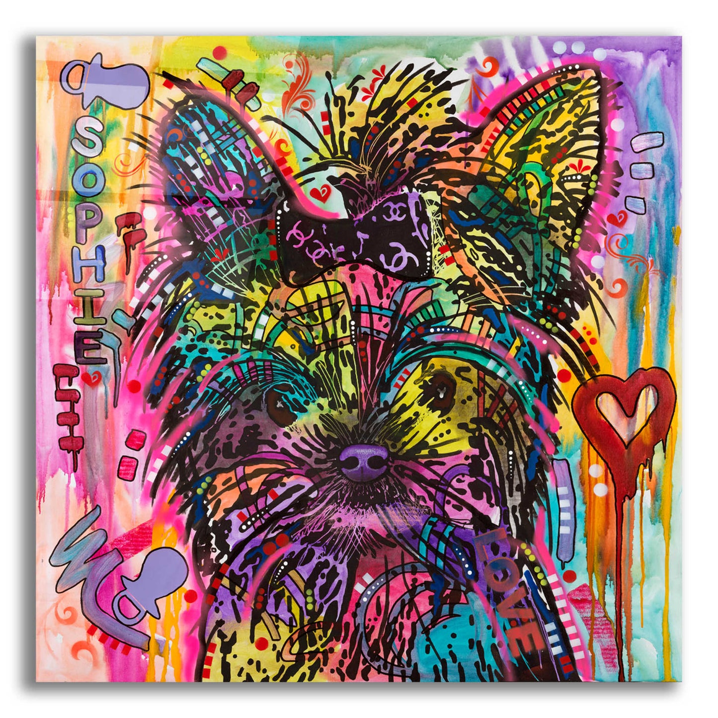 Epic Art 'Sophie' by Dean Russo, Acrylic Glass Wall Art,12x12