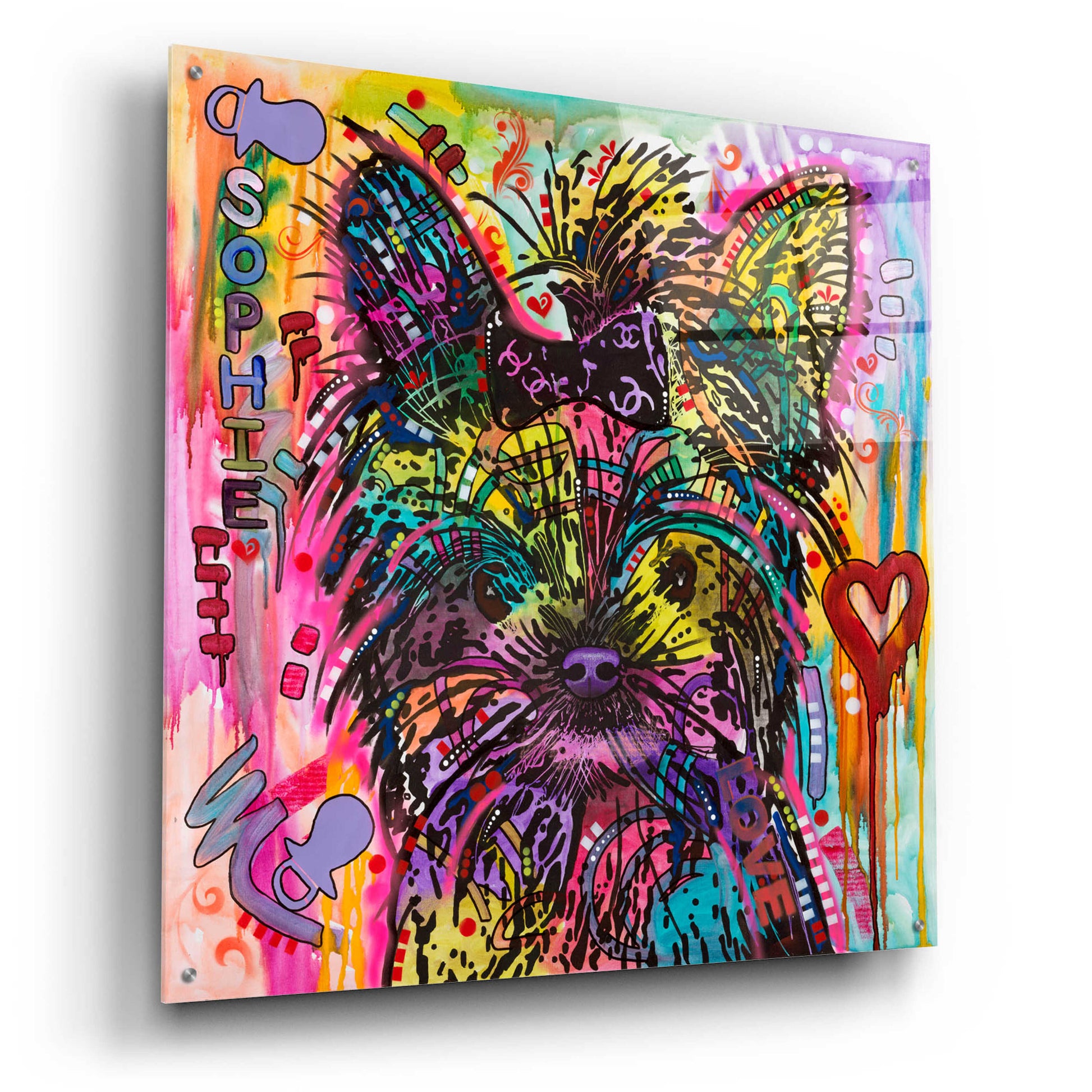 Epic Art 'Sophie' by Dean Russo, Acrylic Glass Wall Art,36x36