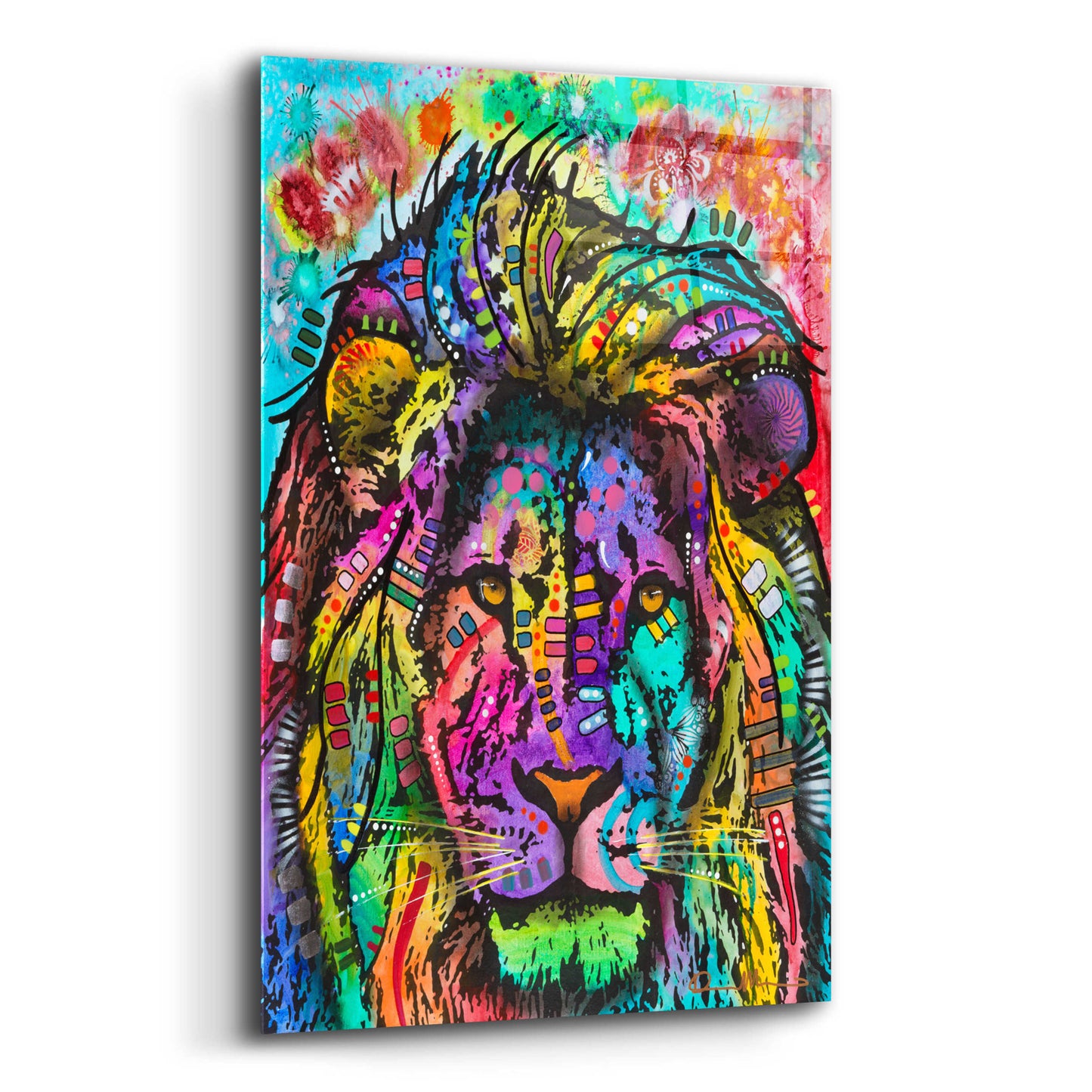 Epic Art 'King of the Jungle' by Dean Russo, Acrylic Glass Wall Art,12x16