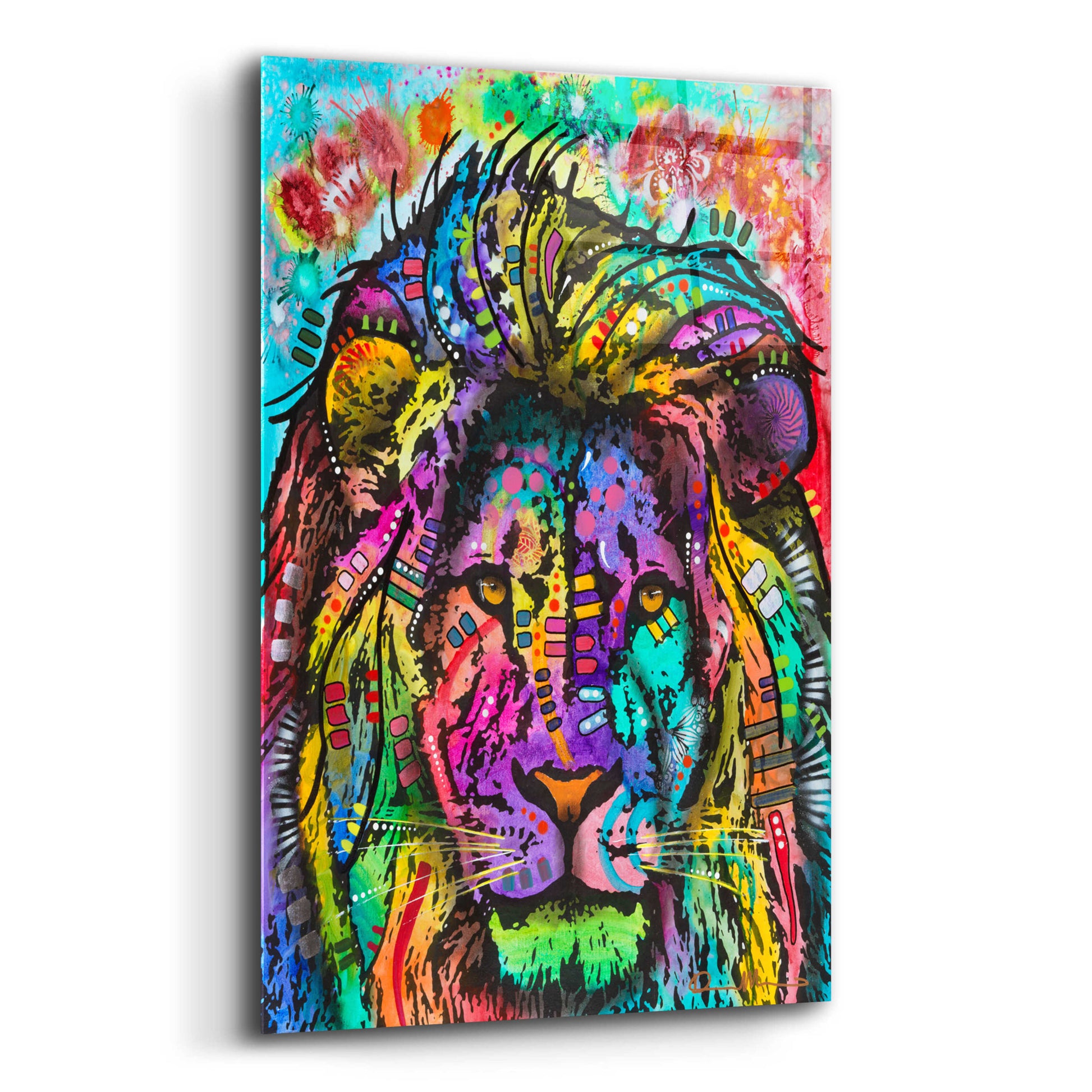 Epic Art 'King of the Jungle' by Dean Russo, Acrylic Glass Wall Art,12x16