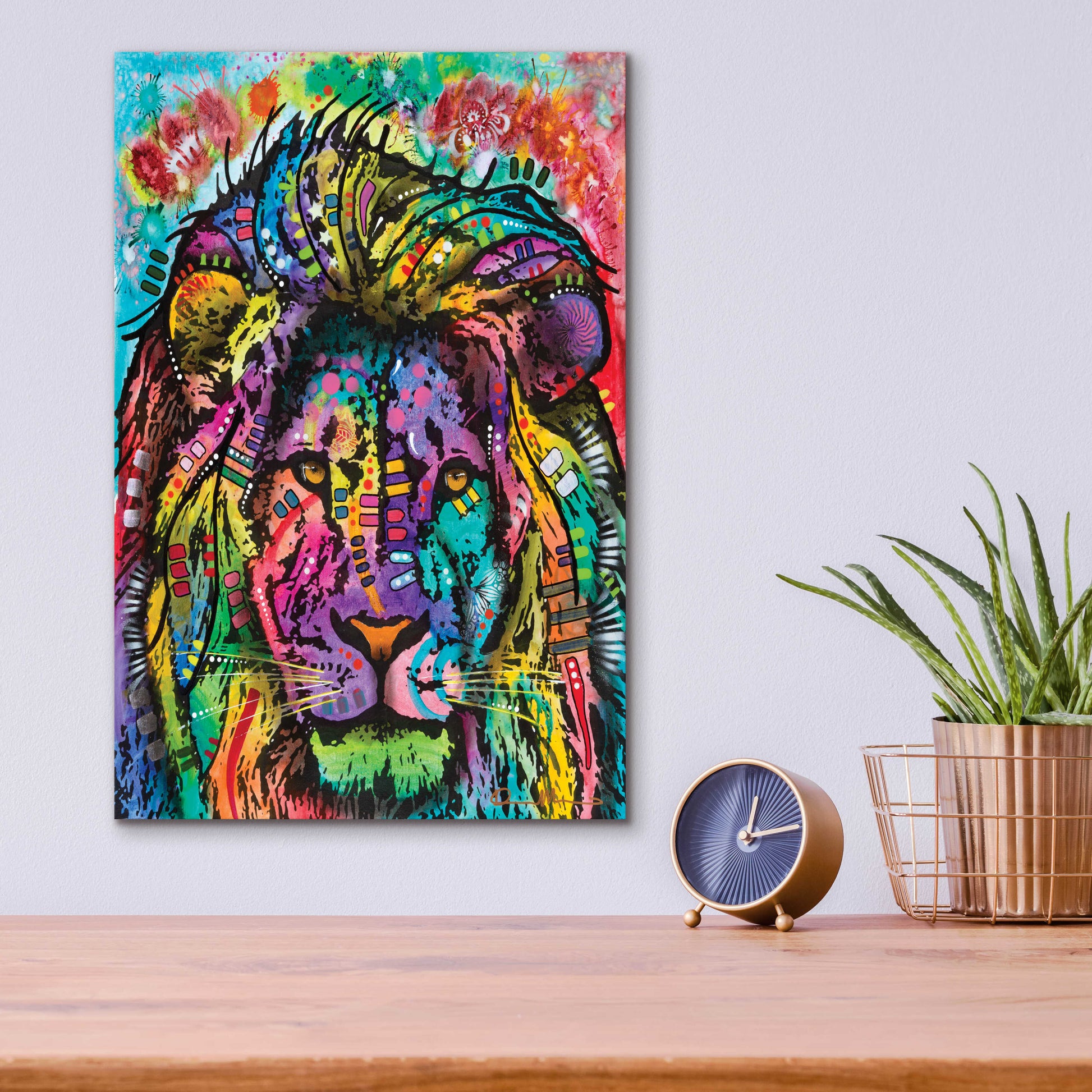 Epic Art 'King of the Jungle' by Dean Russo, Acrylic Glass Wall Art,12x16