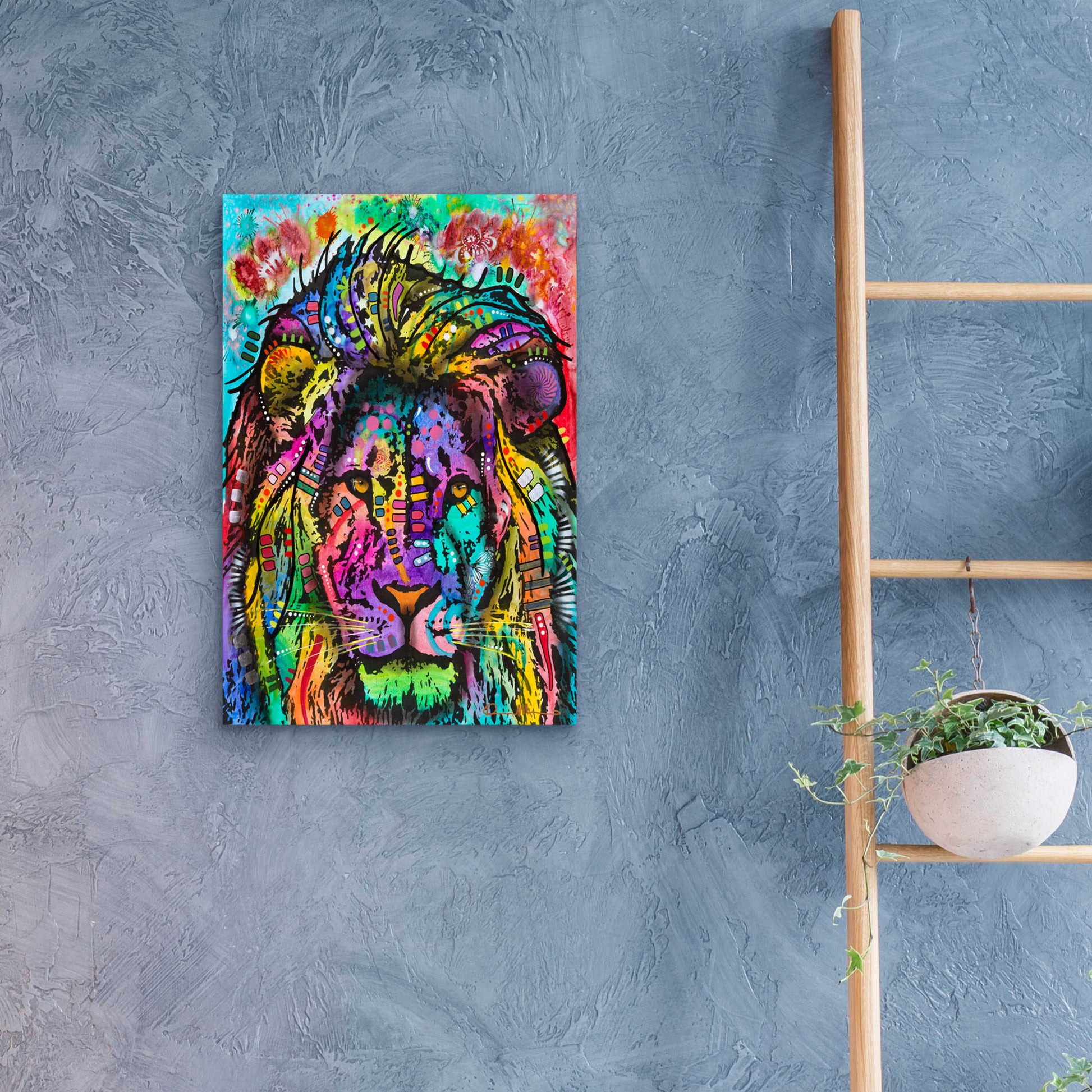 Epic Art 'King of the Jungle' by Dean Russo, Acrylic Glass Wall Art,16x24