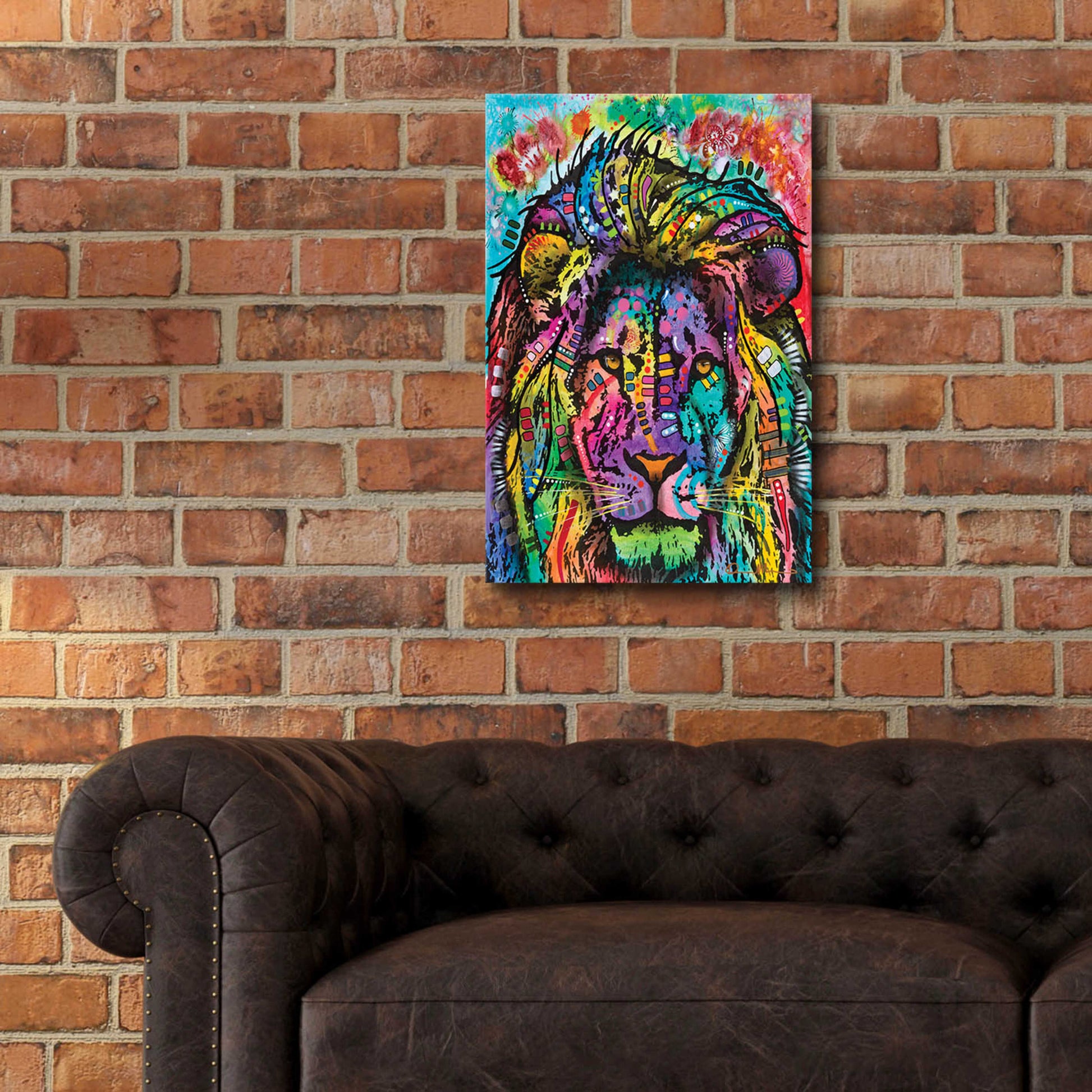 Epic Art 'King of the Jungle' by Dean Russo, Acrylic Glass Wall Art,16x24