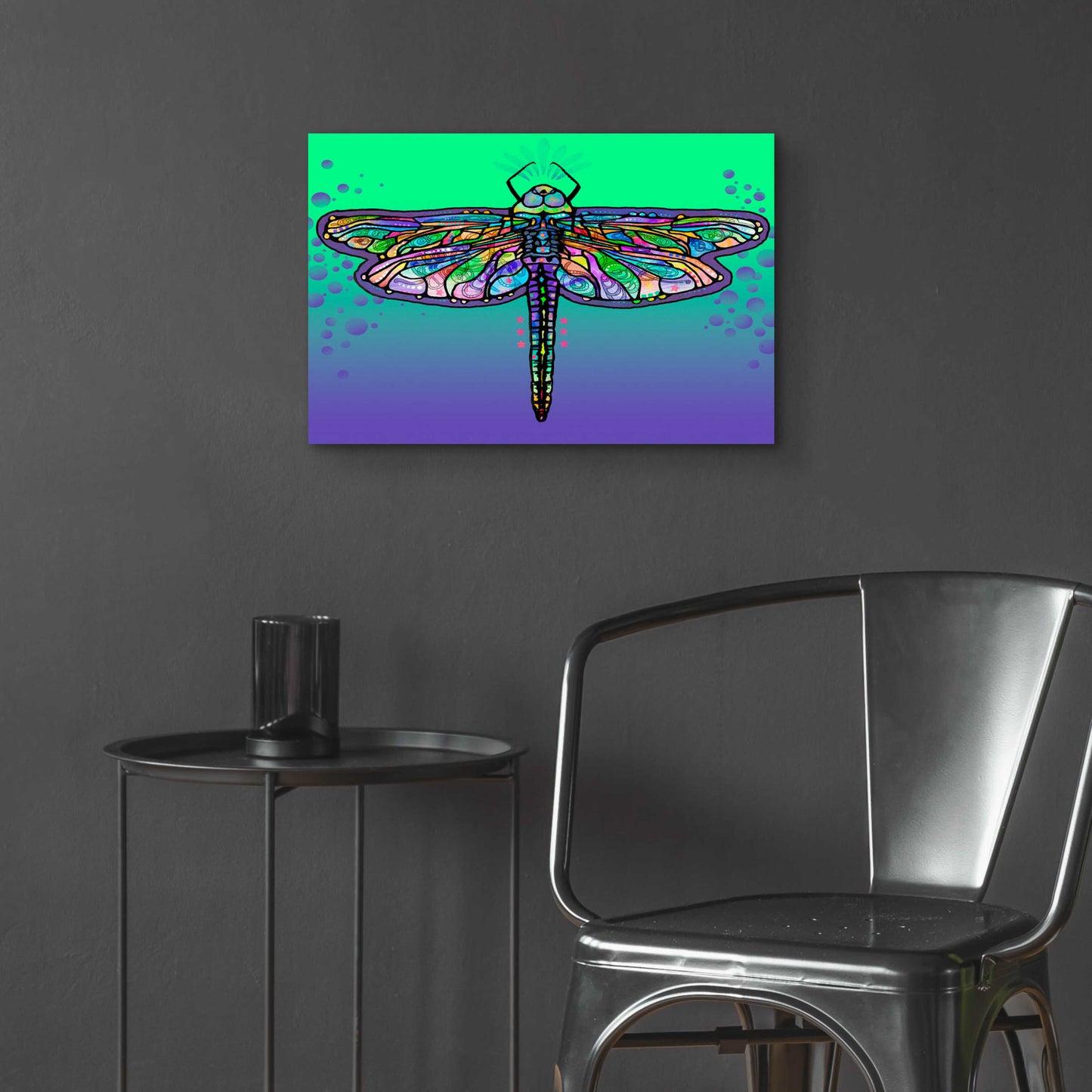 Epic Art 'Dragonfly' by Dean Russo, Acrylic Glass Wall Art,24x16