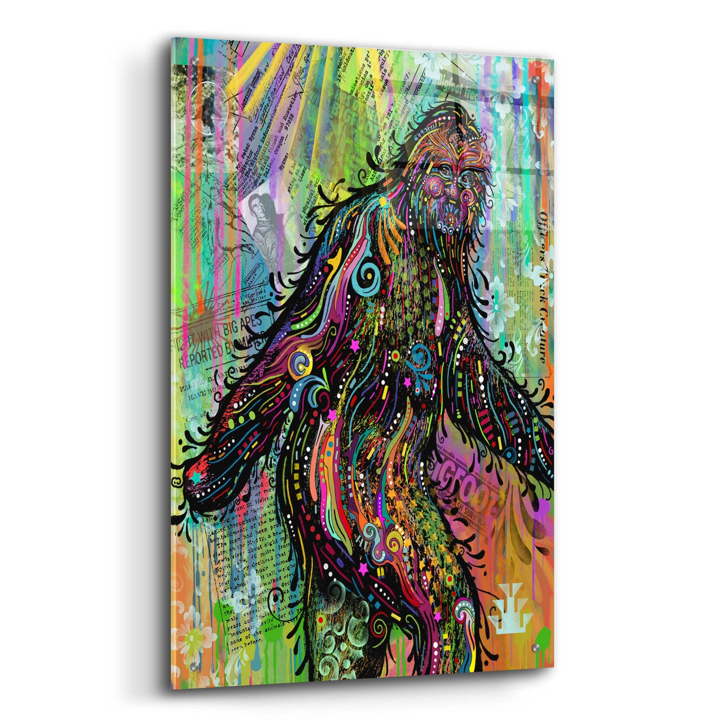 Epic Art 'Bigfoot' by Dean Russo, Acrylic Glass Wall Art,24x36