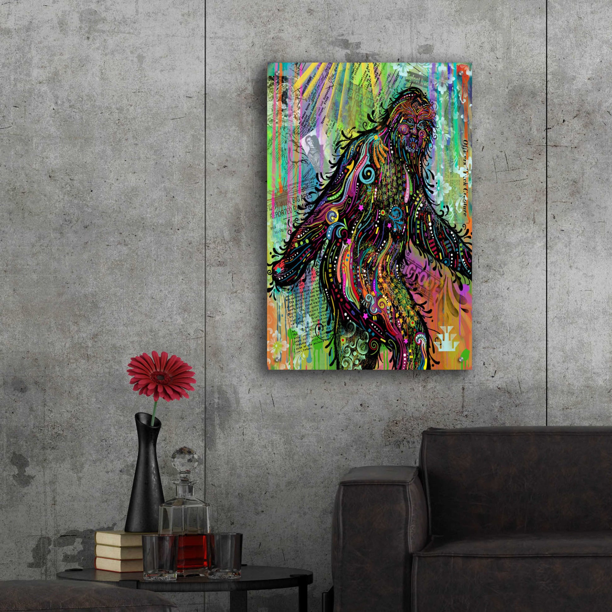 Epic Art 'Bigfoot' by Dean Russo, Acrylic Glass Wall Art,24x36