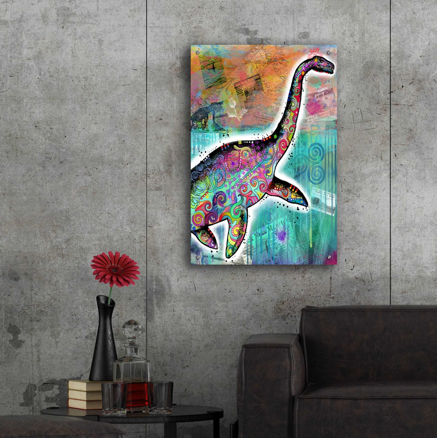 Epic Art 'Nessie' by Dean Russo, Acrylic Glass Wall Art,24x36