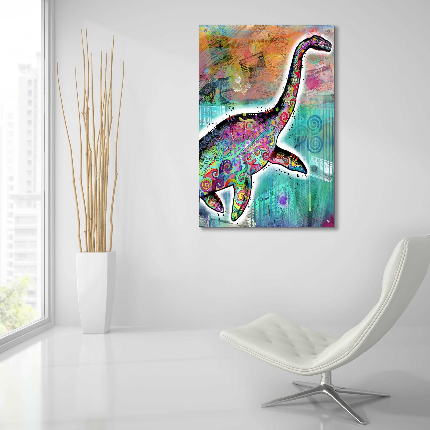 Epic Art 'Nessie' by Dean Russo, Acrylic Glass Wall Art,24x36