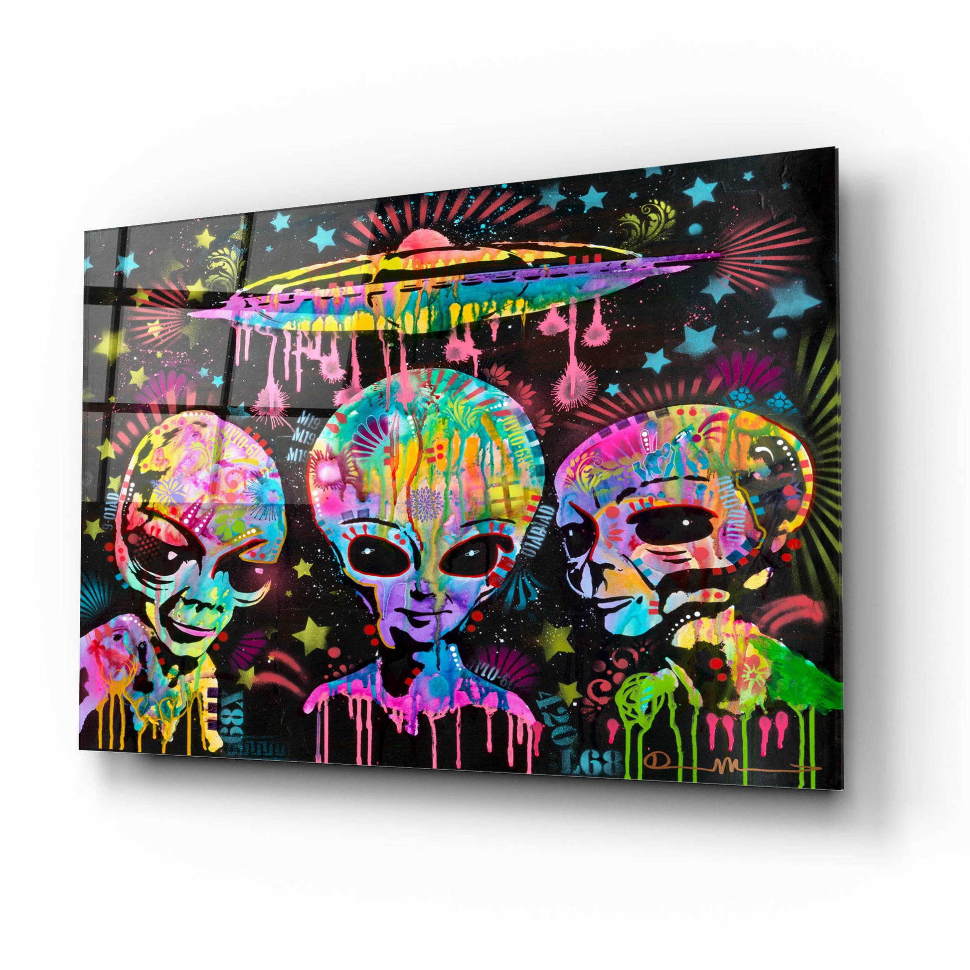 Epic Art 'Aliens' by Dean Russo, Acrylic Glass Wall Art,16x12