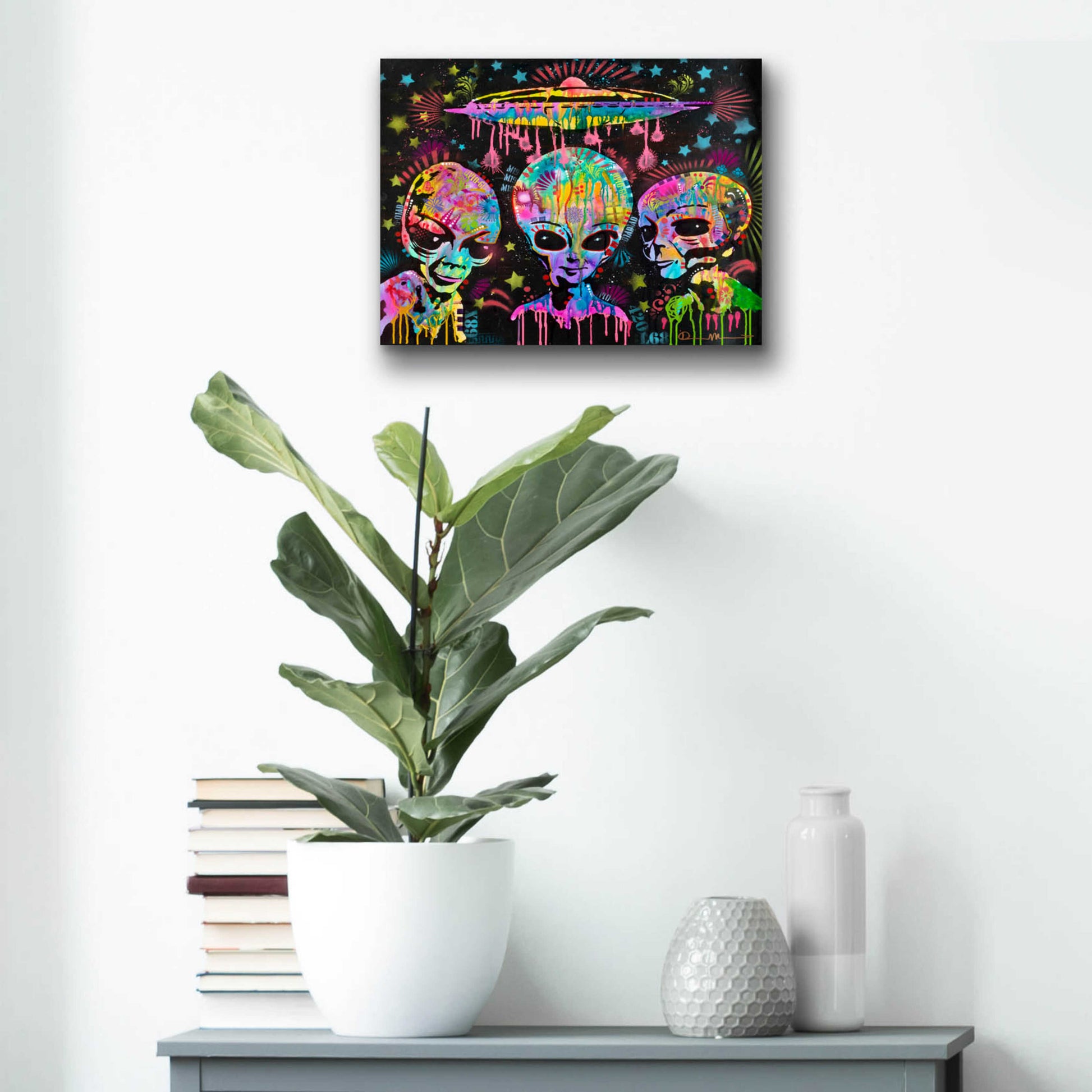 Epic Art 'Aliens' by Dean Russo, Acrylic Glass Wall Art,16x12