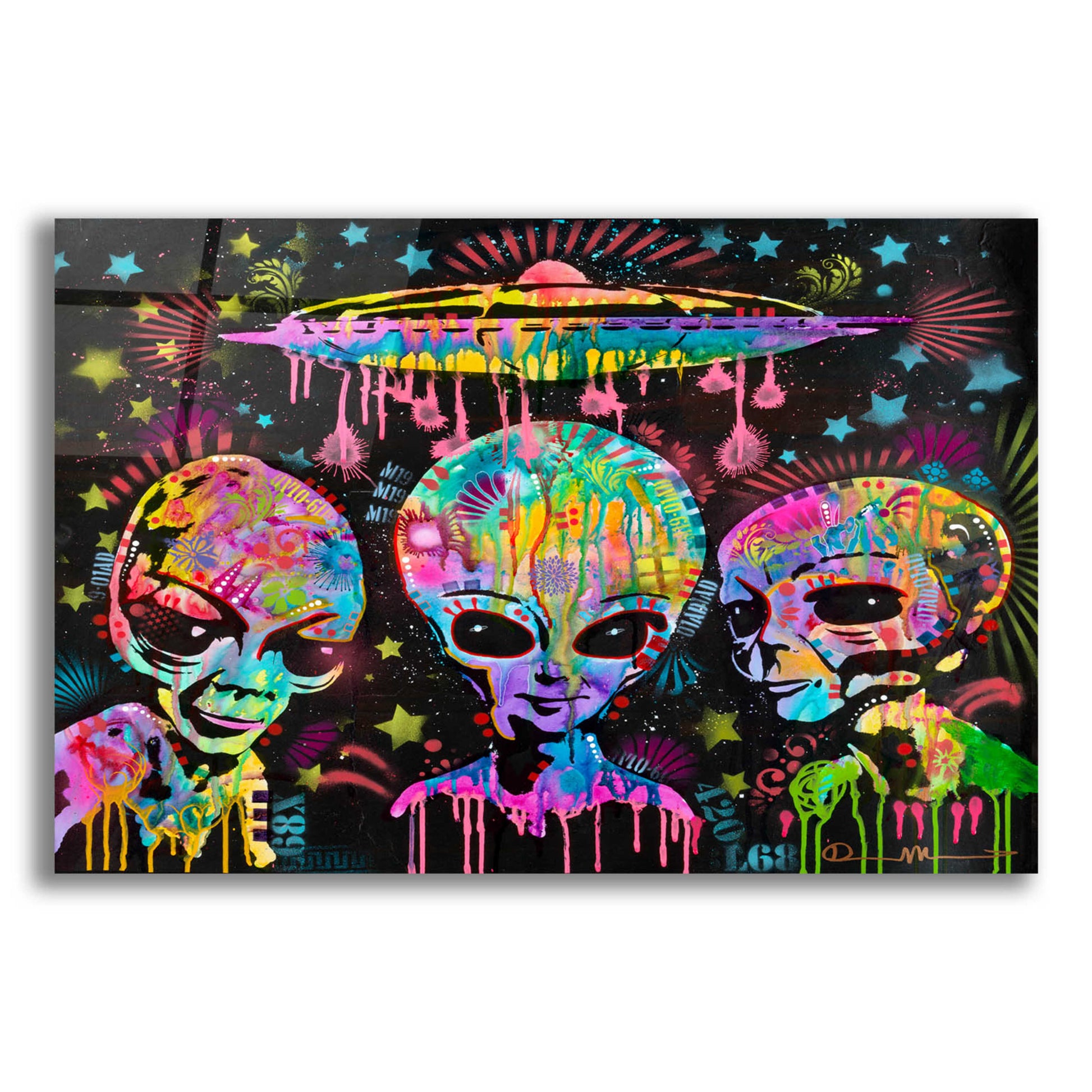 Epic Art 'Aliens' by Dean Russo, Acrylic Glass Wall Art,24x16