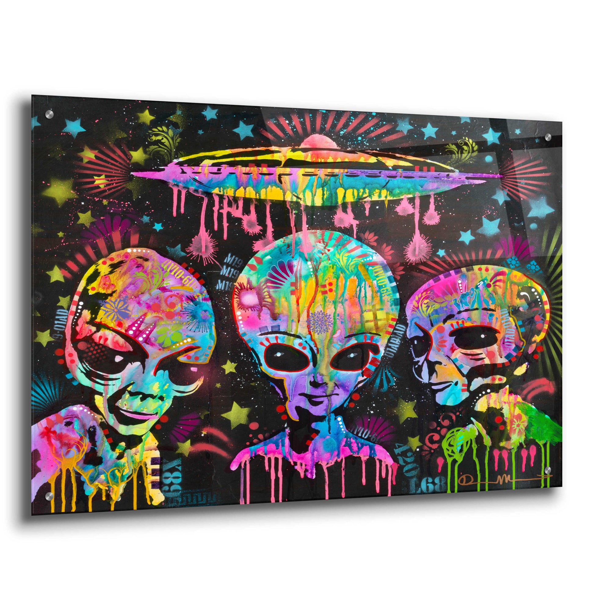 Epic Art 'Aliens' by Dean Russo, Acrylic Glass Wall Art,36x24