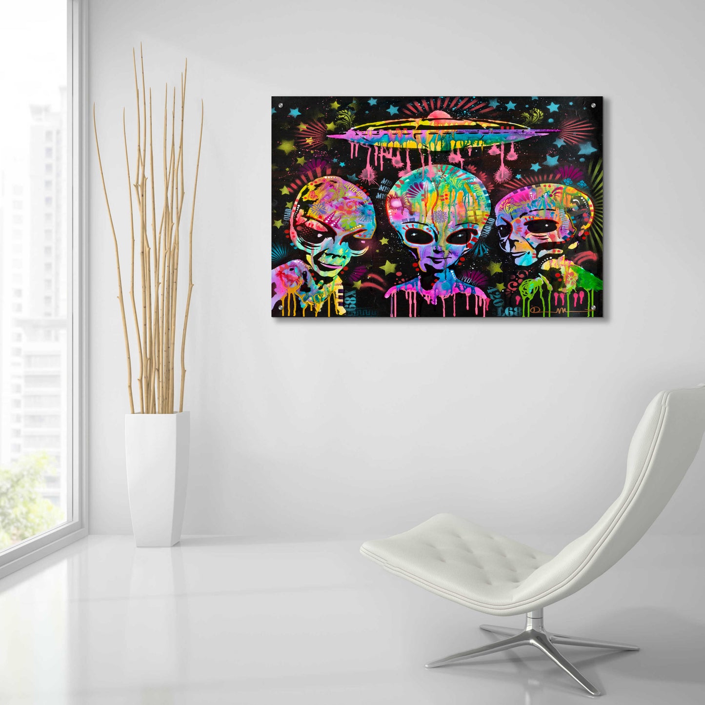 Epic Art 'Aliens' by Dean Russo, Acrylic Glass Wall Art,36x24