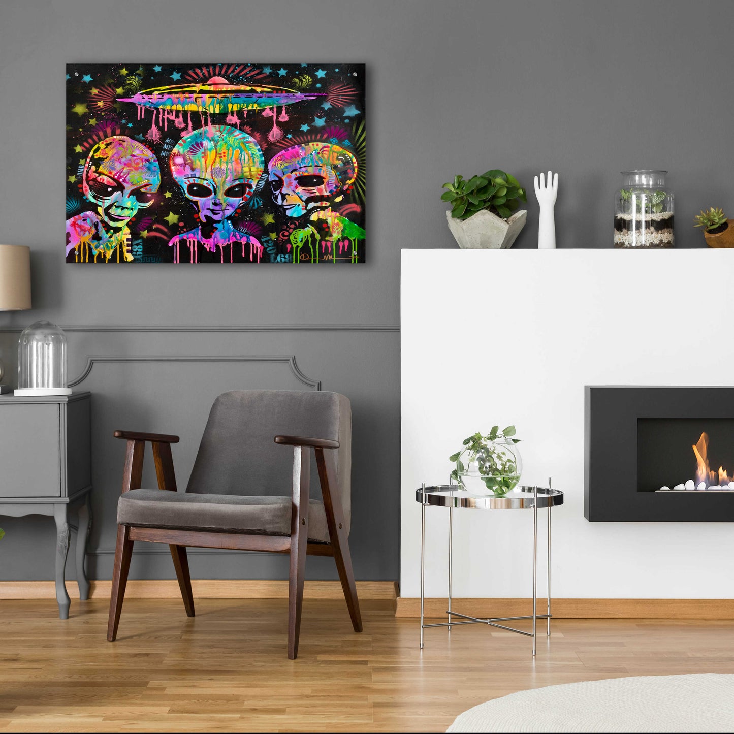 Epic Art 'Aliens' by Dean Russo, Acrylic Glass Wall Art,36x24