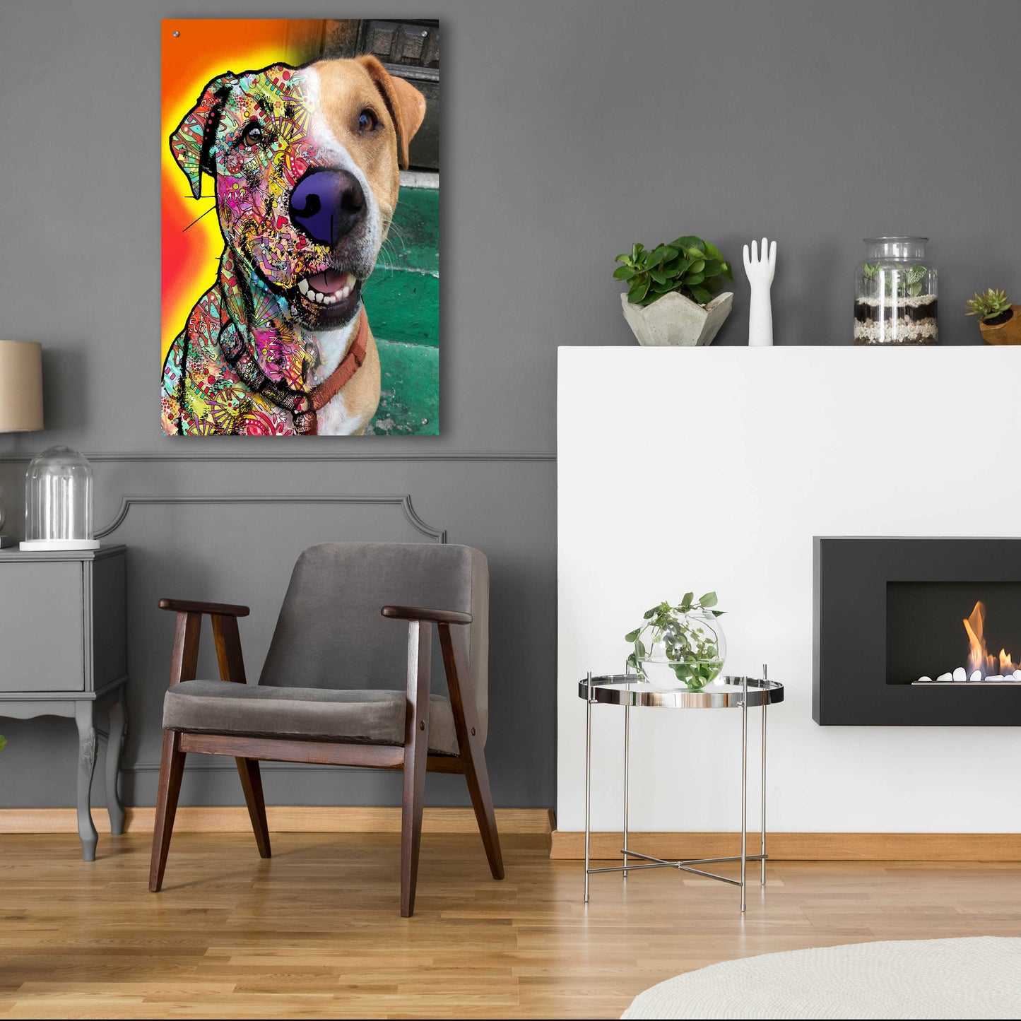 Epic Art 'Dale Seaton_Dingo' by Dean Russo, Acrylic Glass Wall Art,24x36