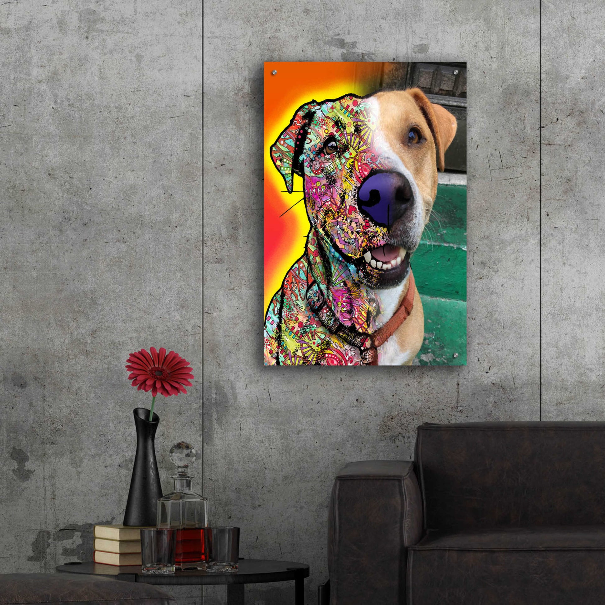 Epic Art 'Dale Seaton_Dingo' by Dean Russo, Acrylic Glass Wall Art,24x36