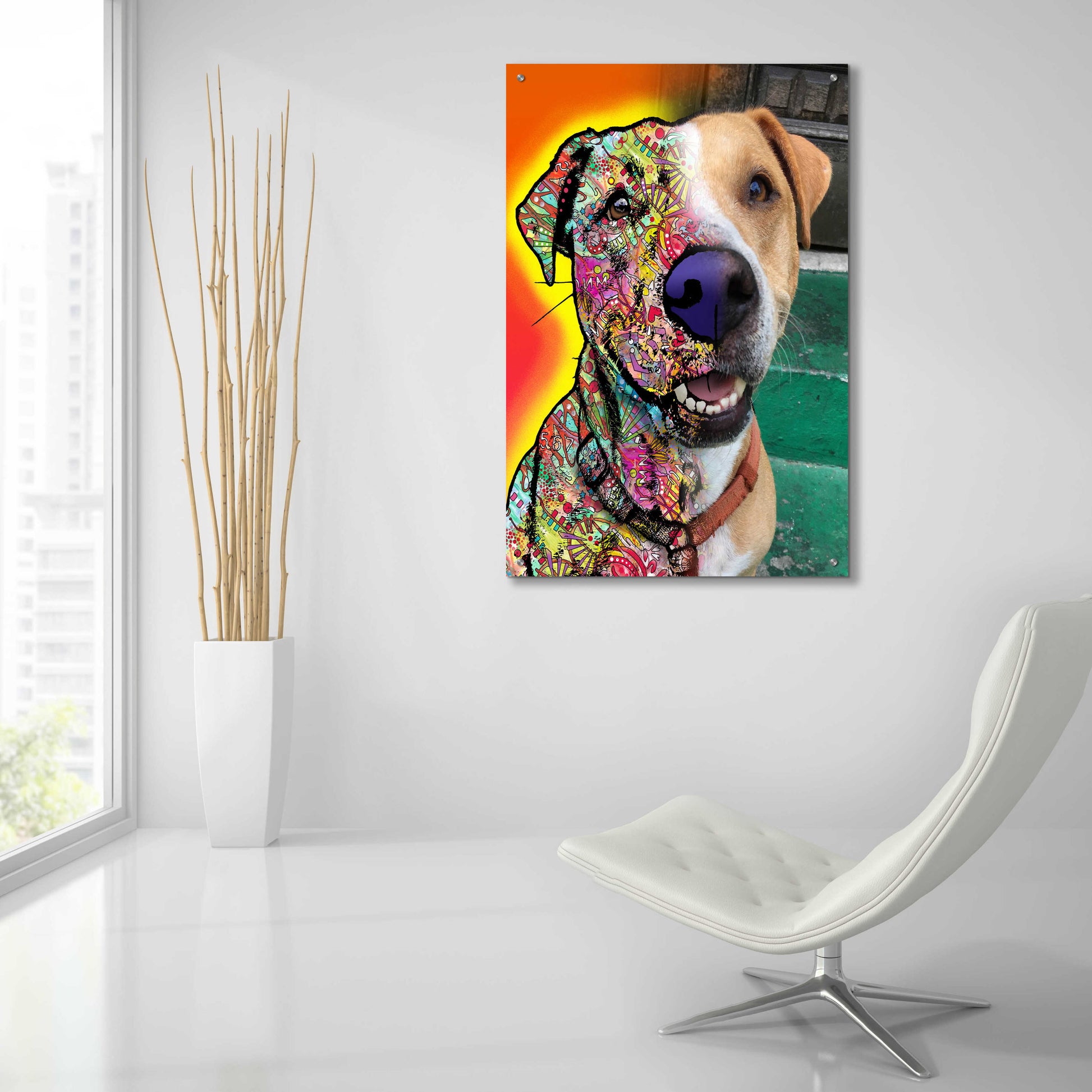 Epic Art 'Dale Seaton_Dingo' by Dean Russo, Acrylic Glass Wall Art,24x36