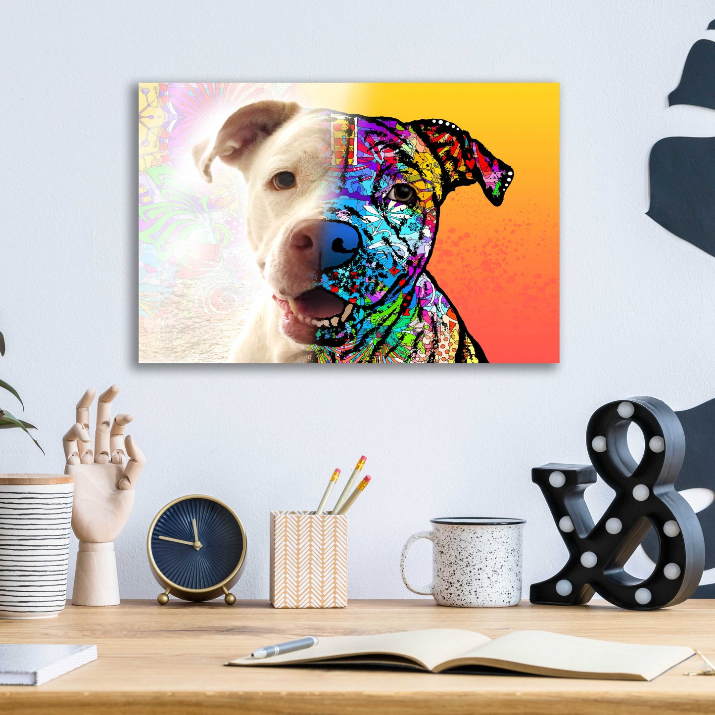 Epic Art 'Gayl_Hyde Lola' by Dean Russo, Acrylic Glass Wall Art,16x12