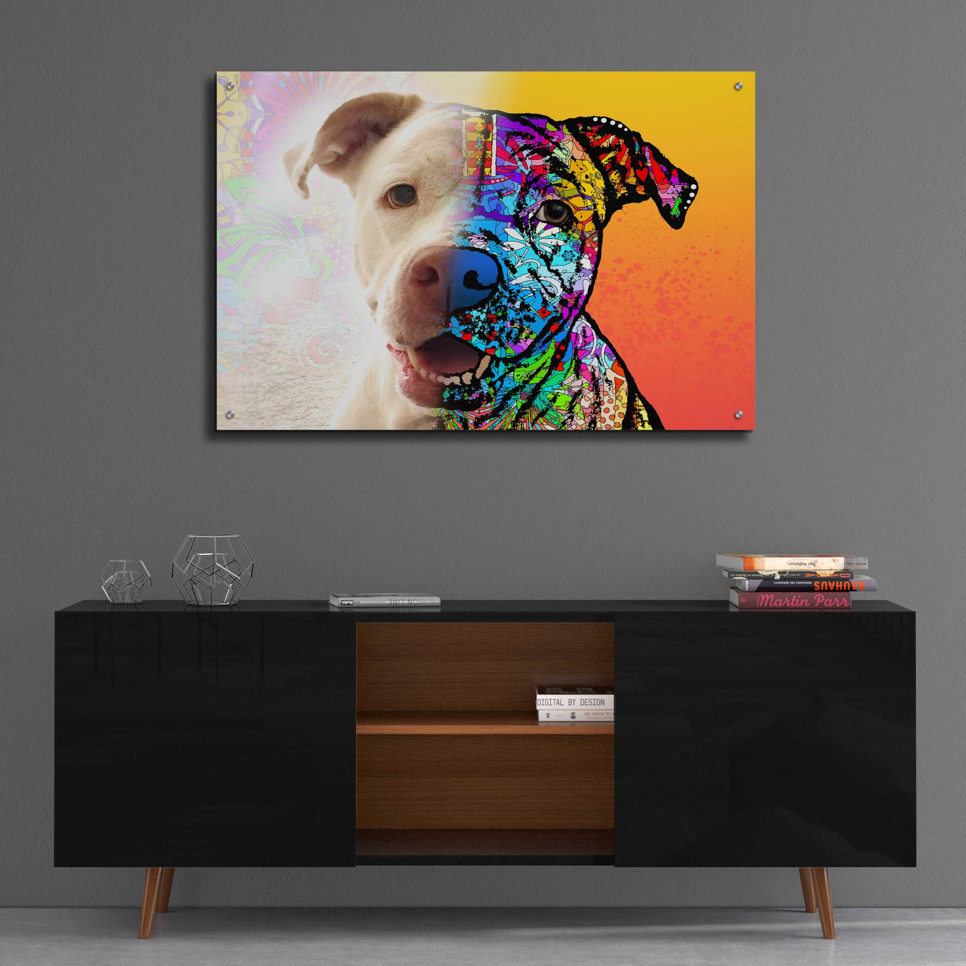 Epic Art 'Gayl_Hyde Lola' by Dean Russo, Acrylic Glass Wall Art,36x24