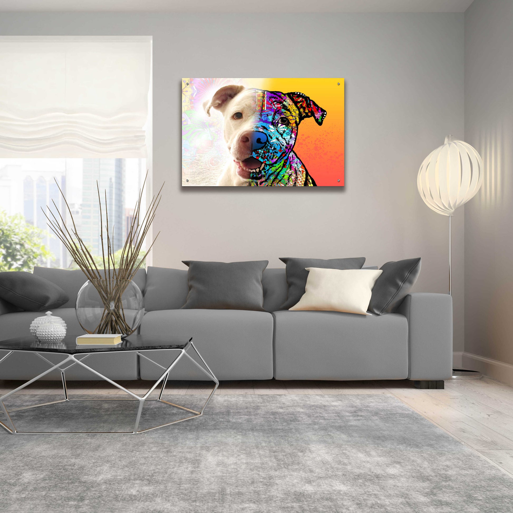 Epic Art 'Gayl_Hyde Lola' by Dean Russo, Acrylic Glass Wall Art,36x24